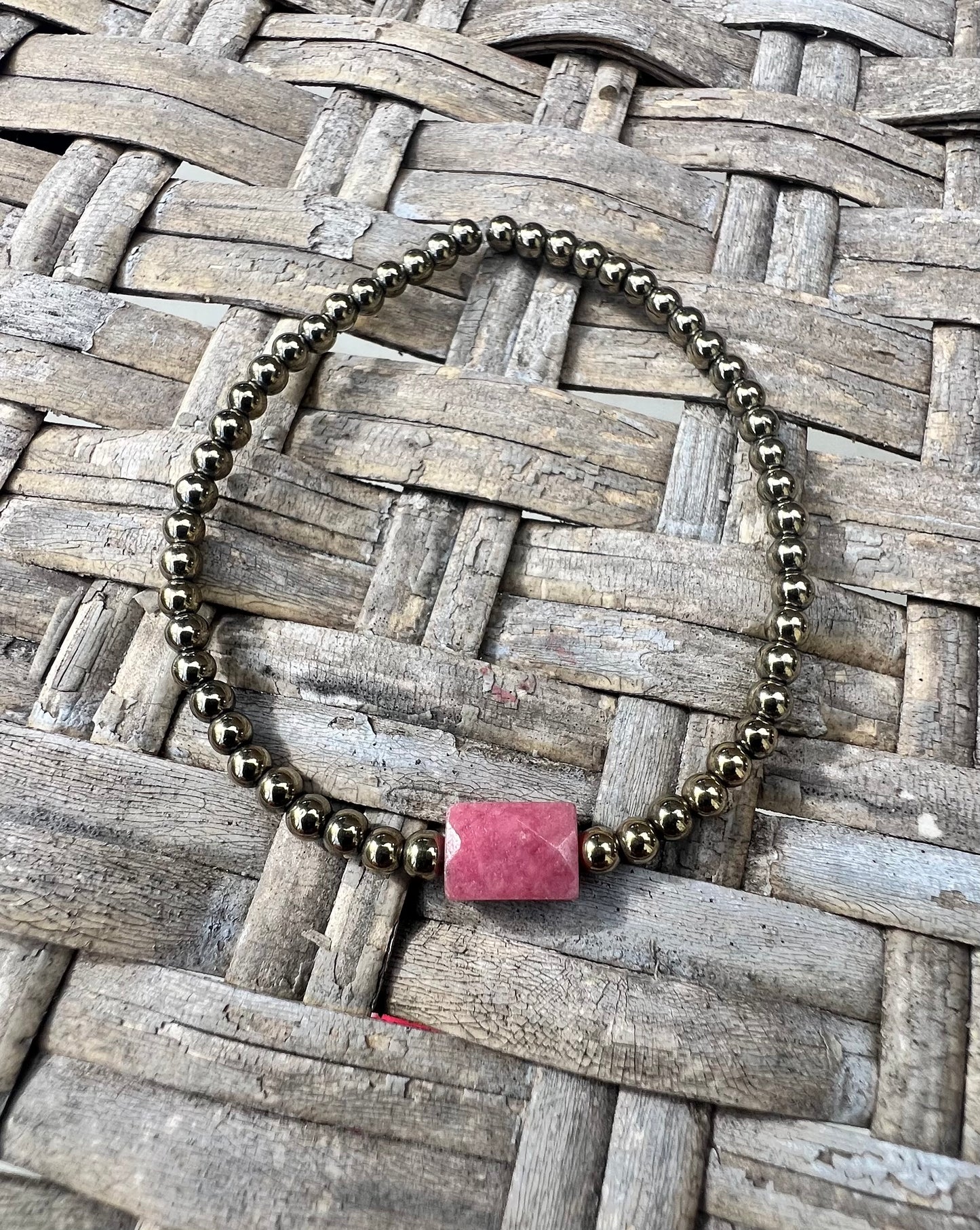 Mini Rhodonite Power Bracelet