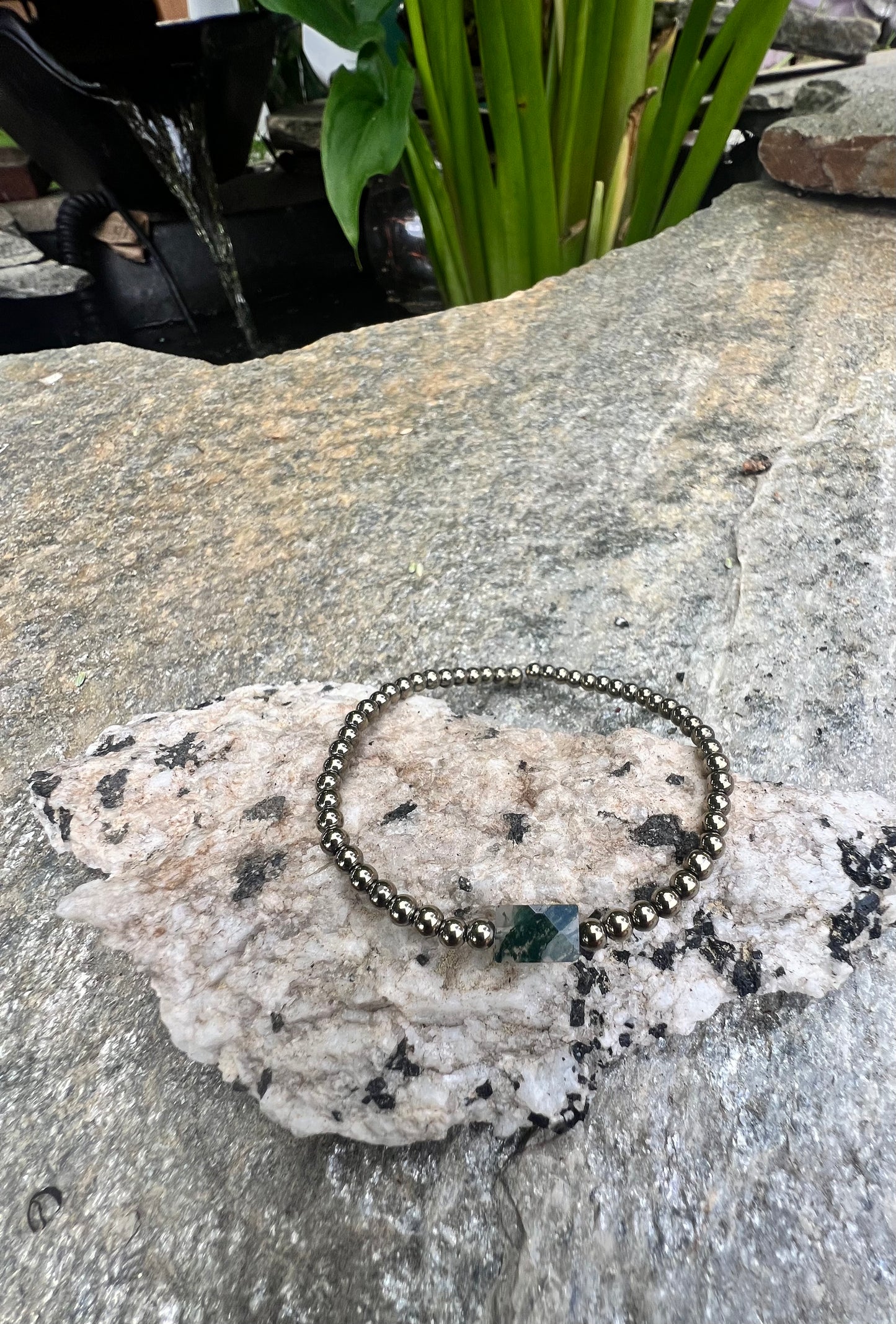 Mini Moss Agate Power Bracelet