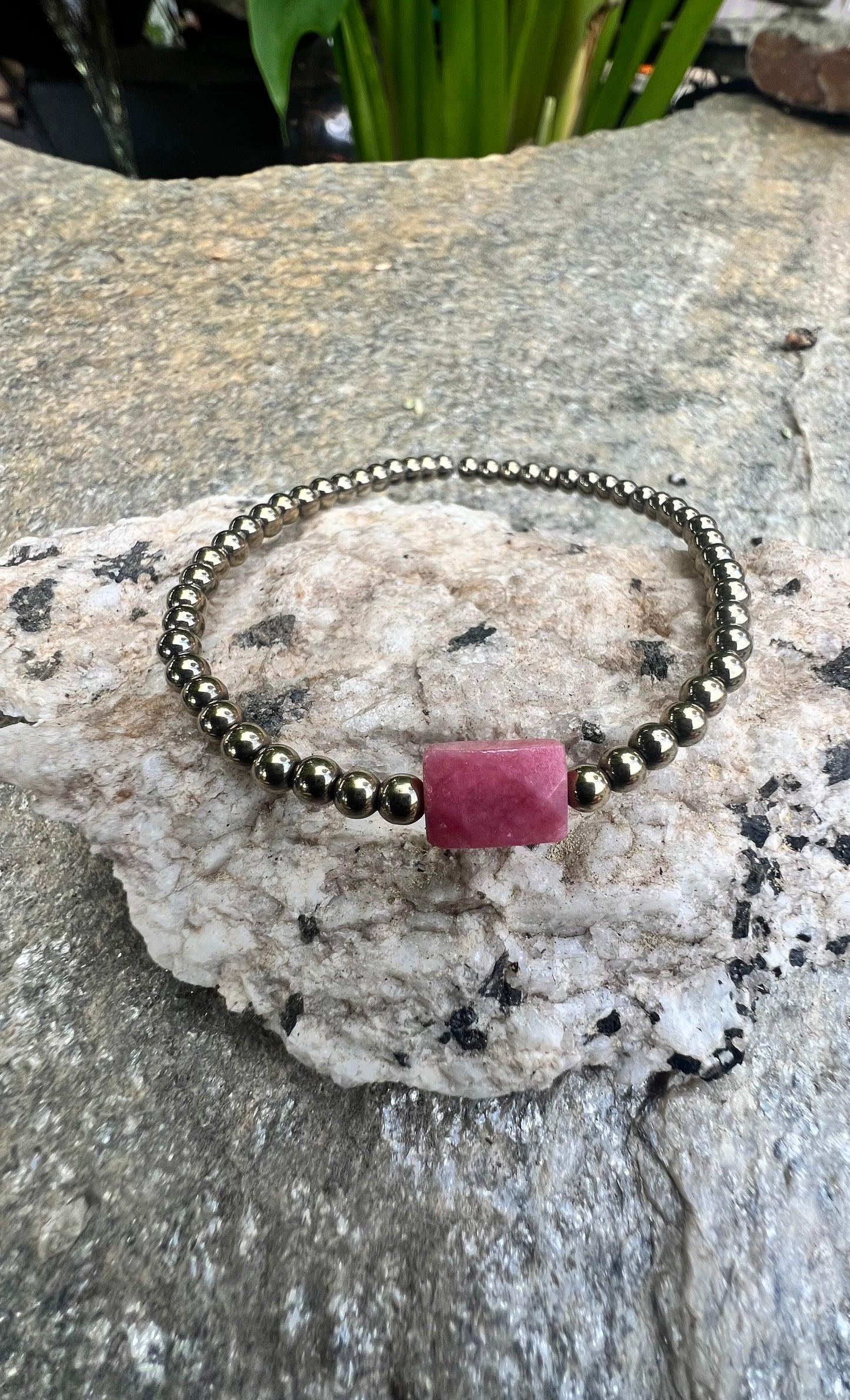 Mini Rhodonite Power Bracelet