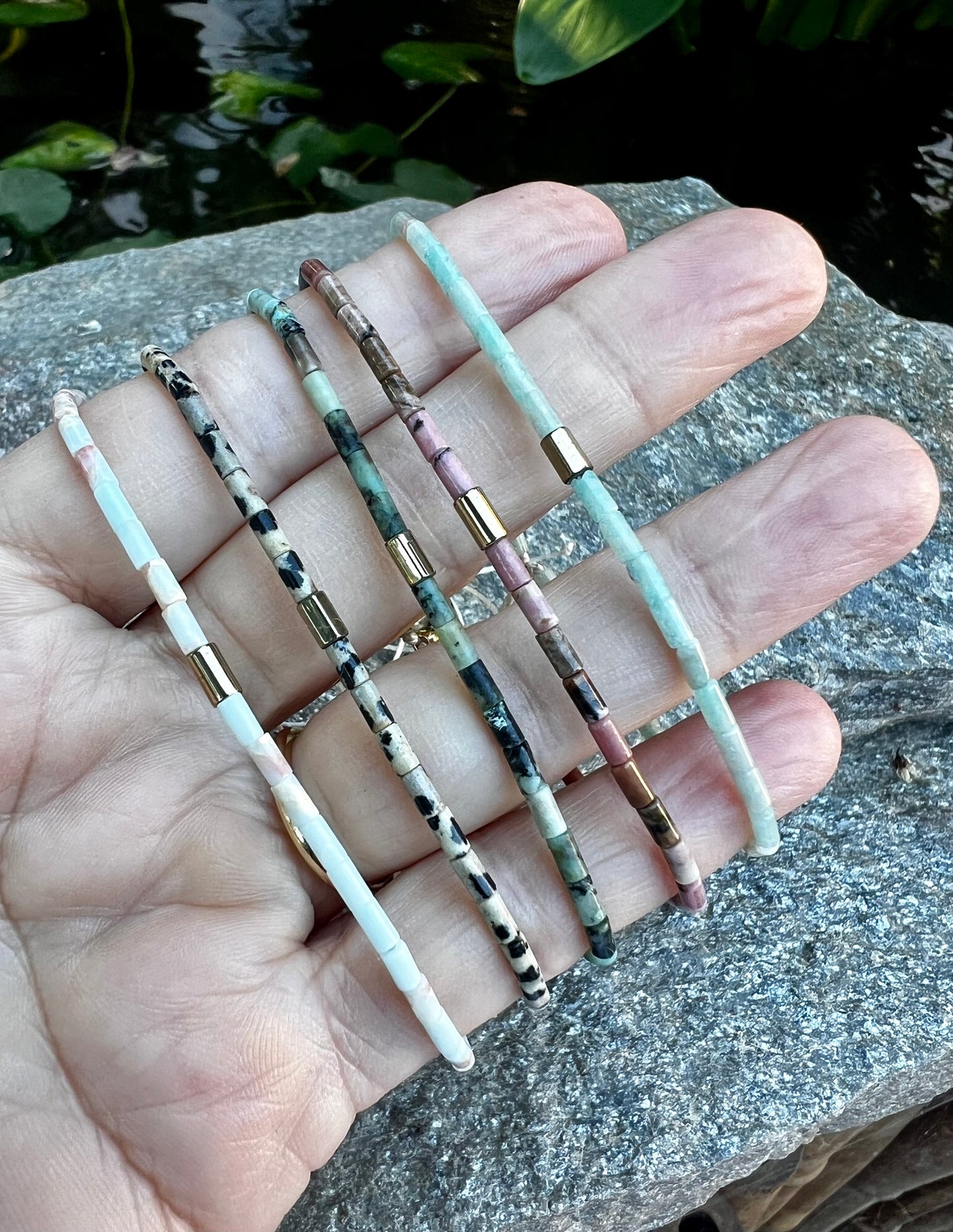 Dalmatian Jasper Bolo Bracelet