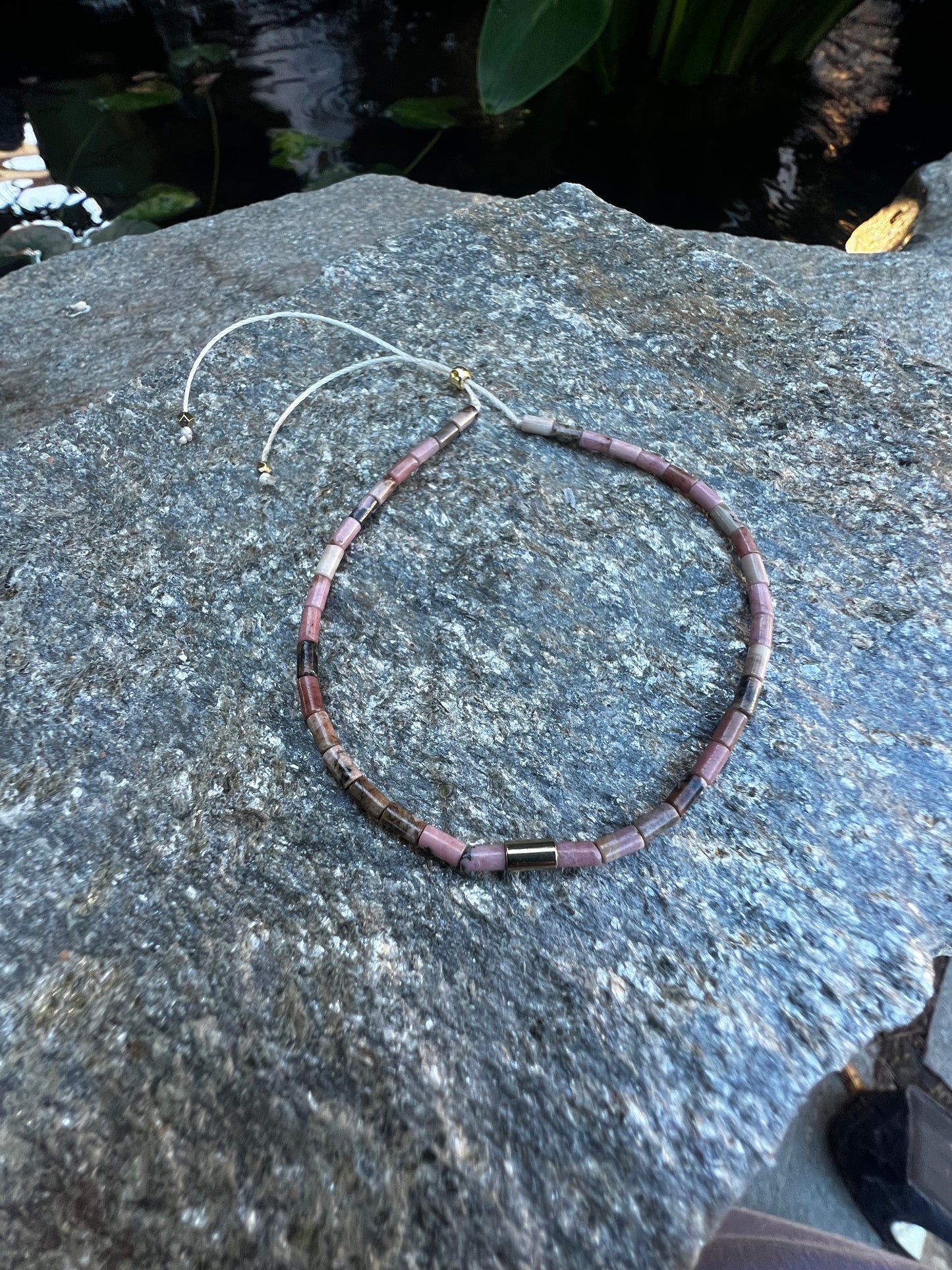Rhodonite Bolo Bracelet