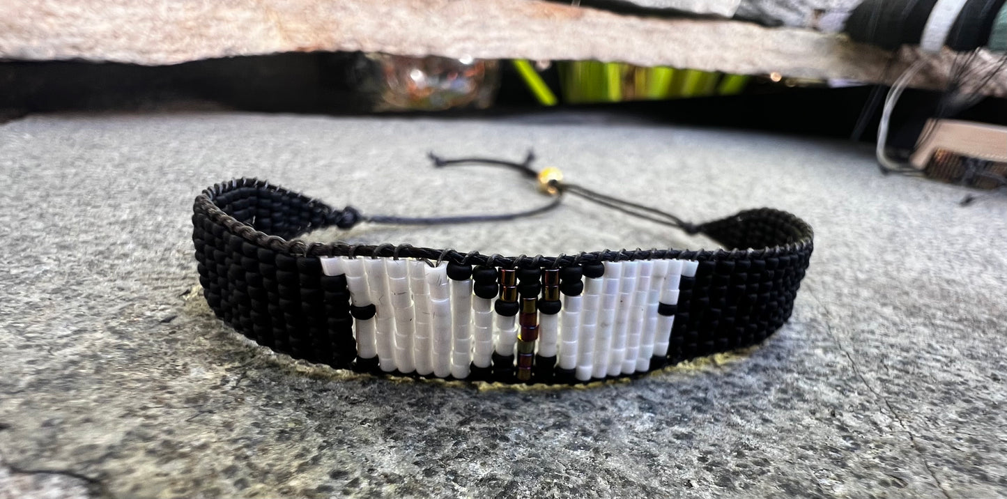 Butterfly Bracelet Black/White