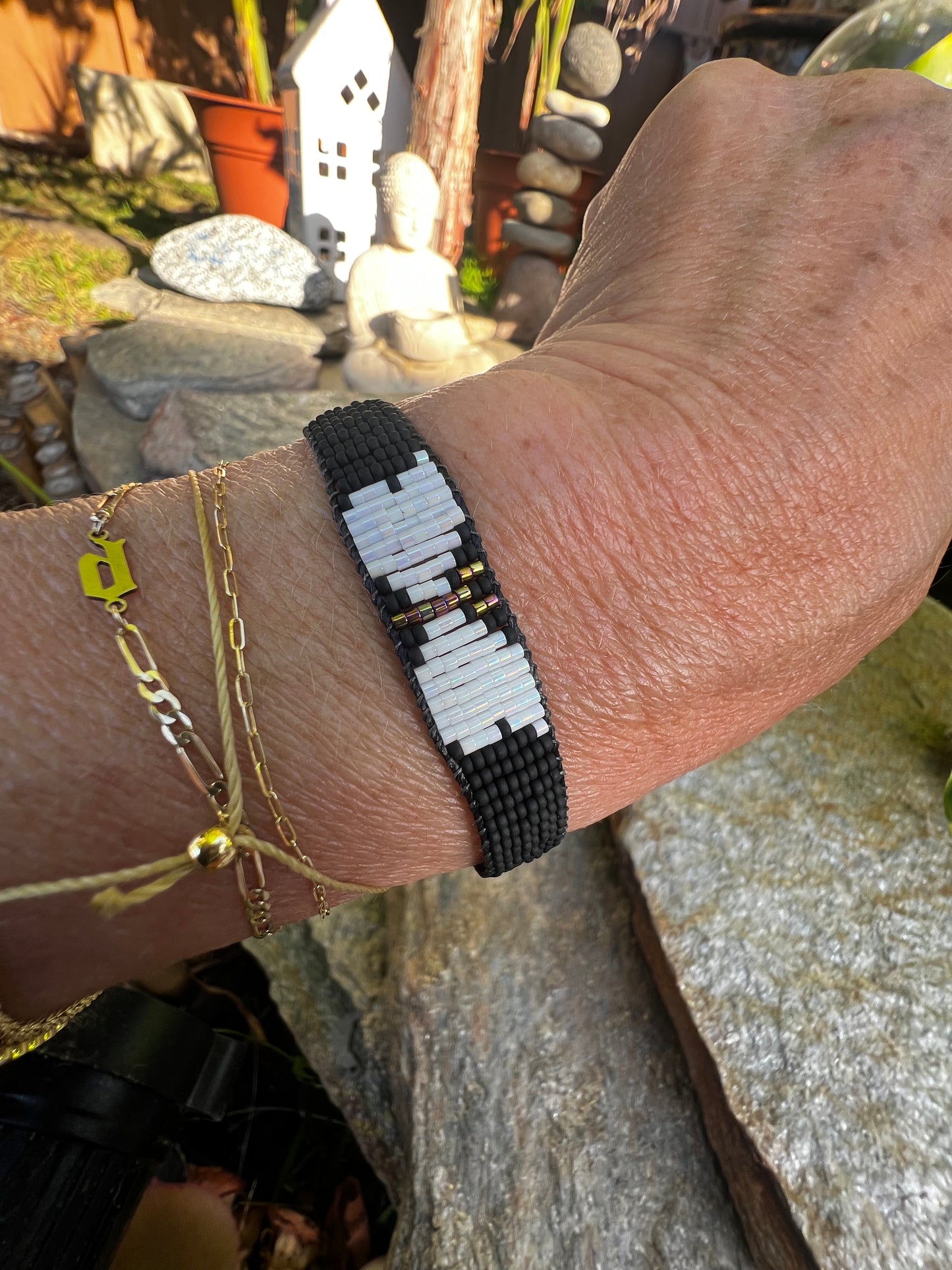 Butterfly Bracelet Black/White