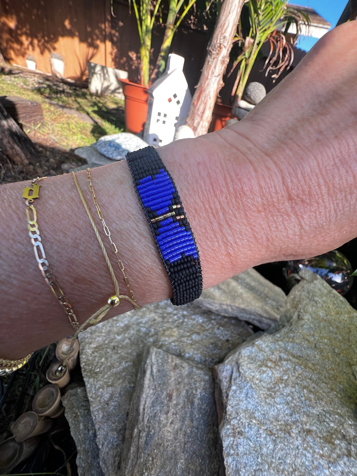 Butterfly Bracelet Black/Blue