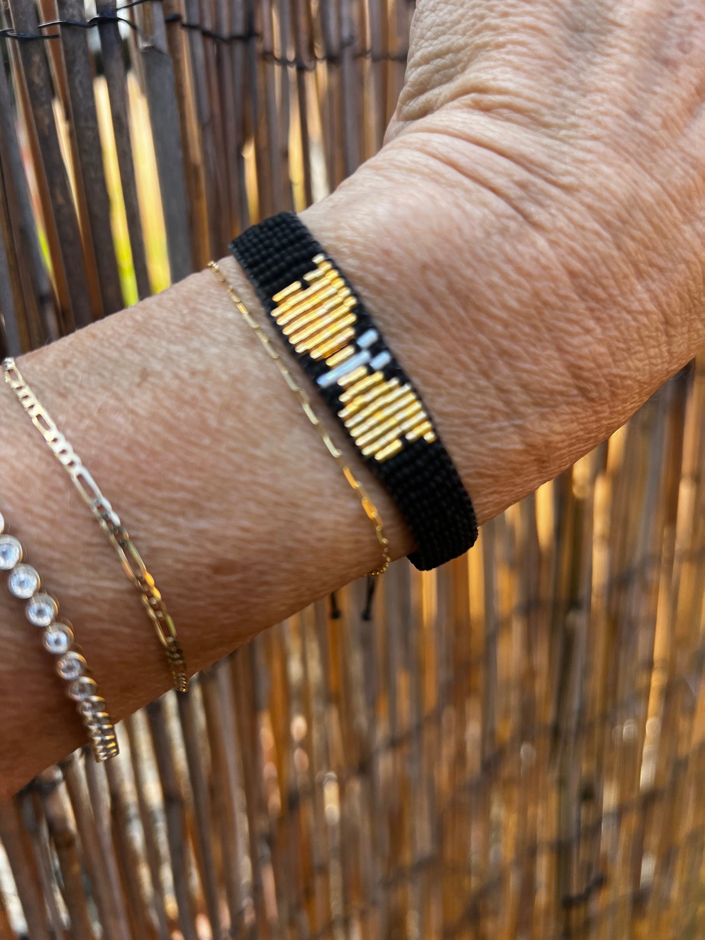 Butterfly Bracelet Black/Gold