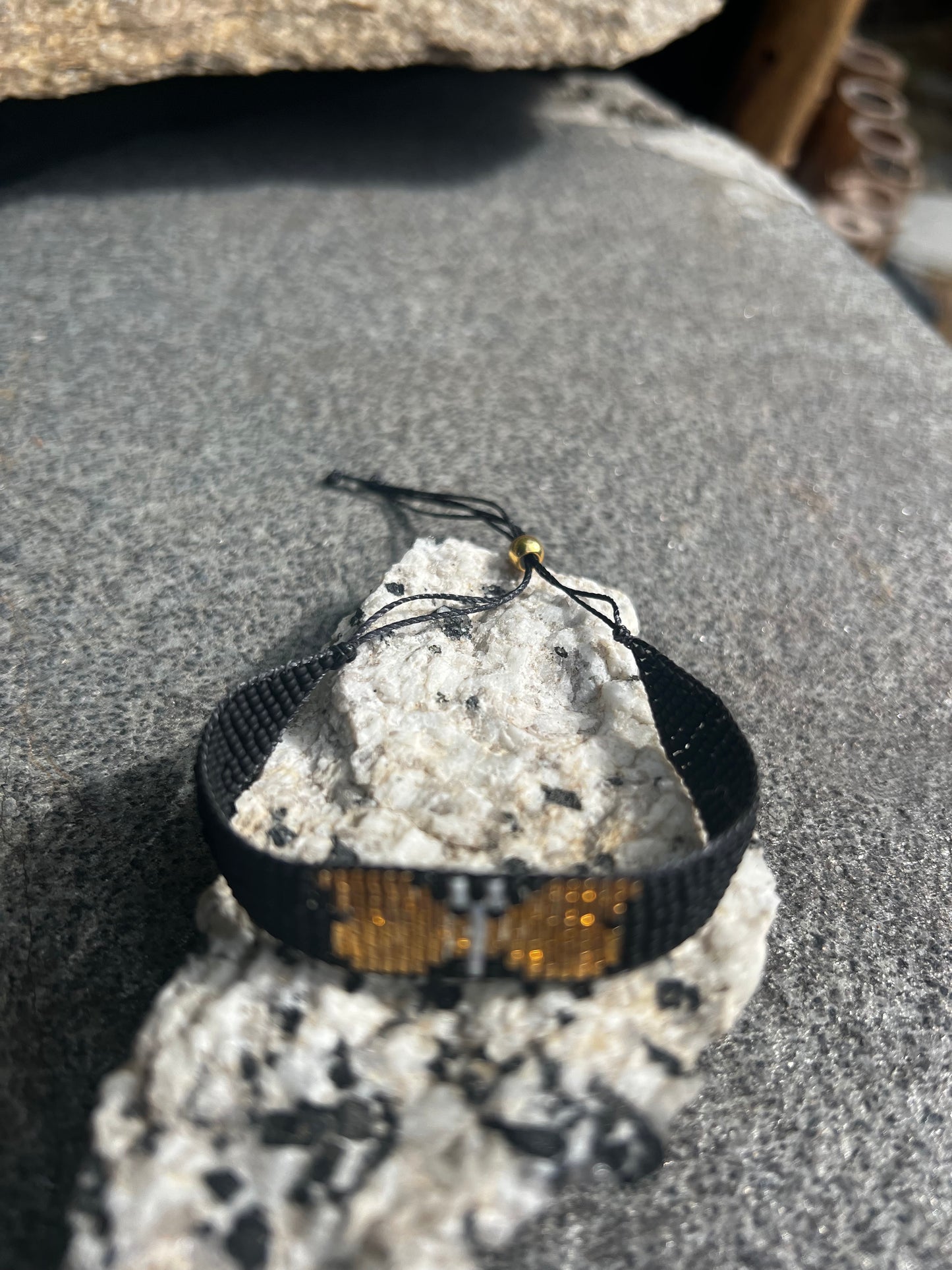 Butterfly Bracelet Black/Gold