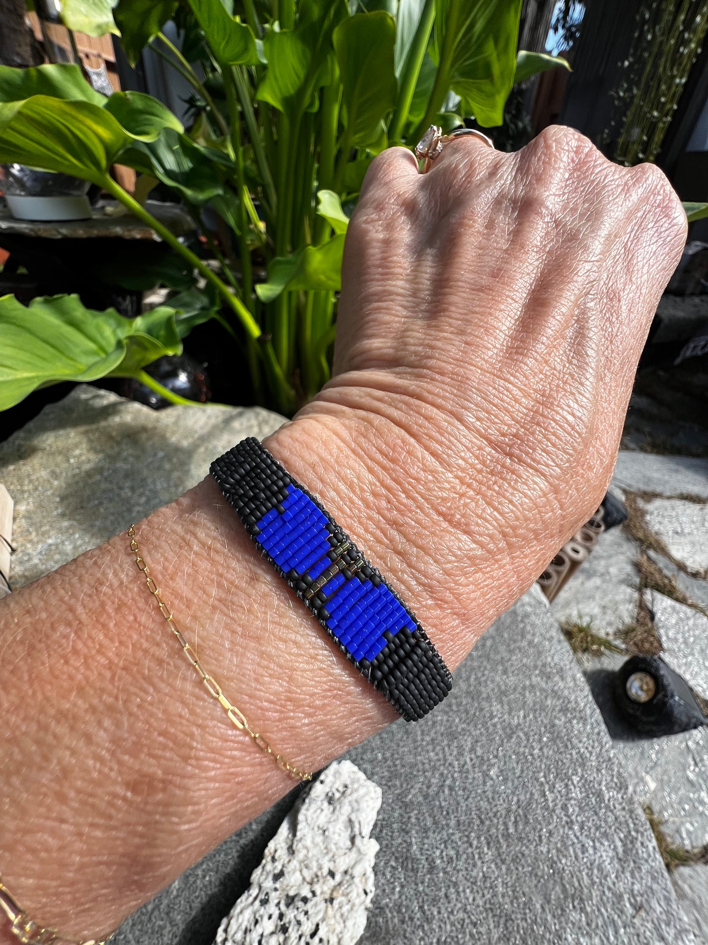 Butterfly Bracelet Black/Blue