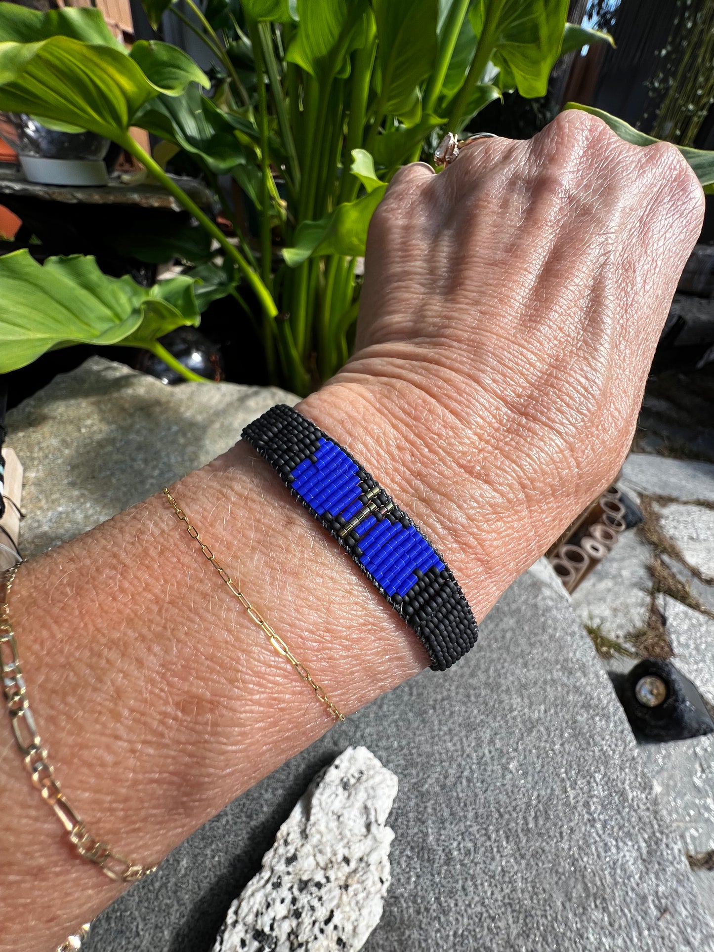 Butterfly Bracelet Black/Blue