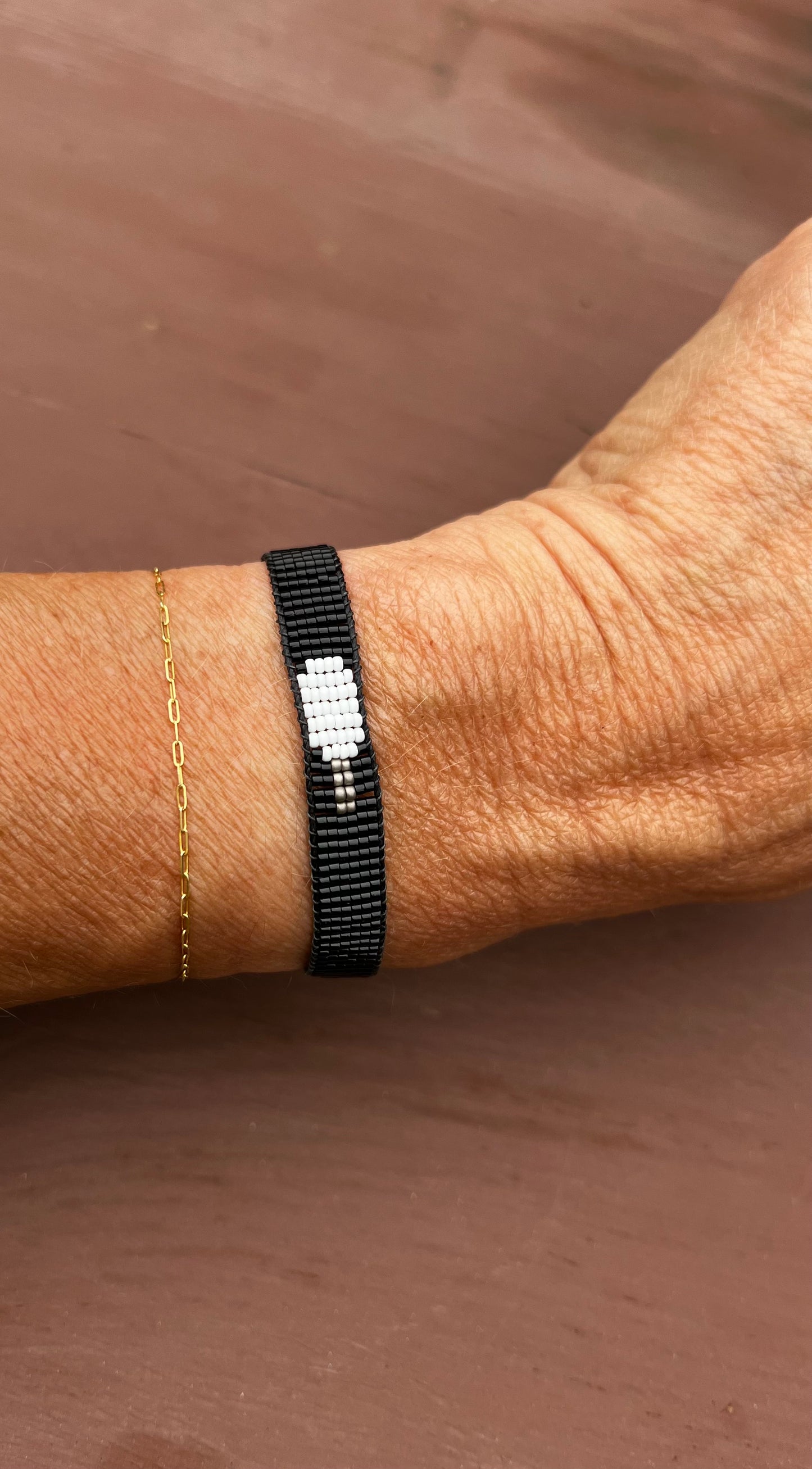 Pickleball Seed Bead Bracelet