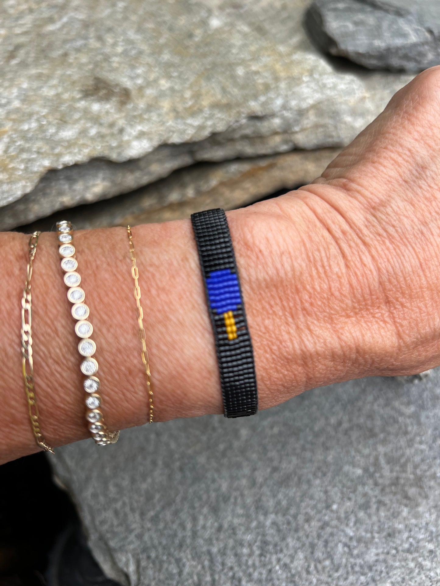 Pickleball Seed Bead Bracelet