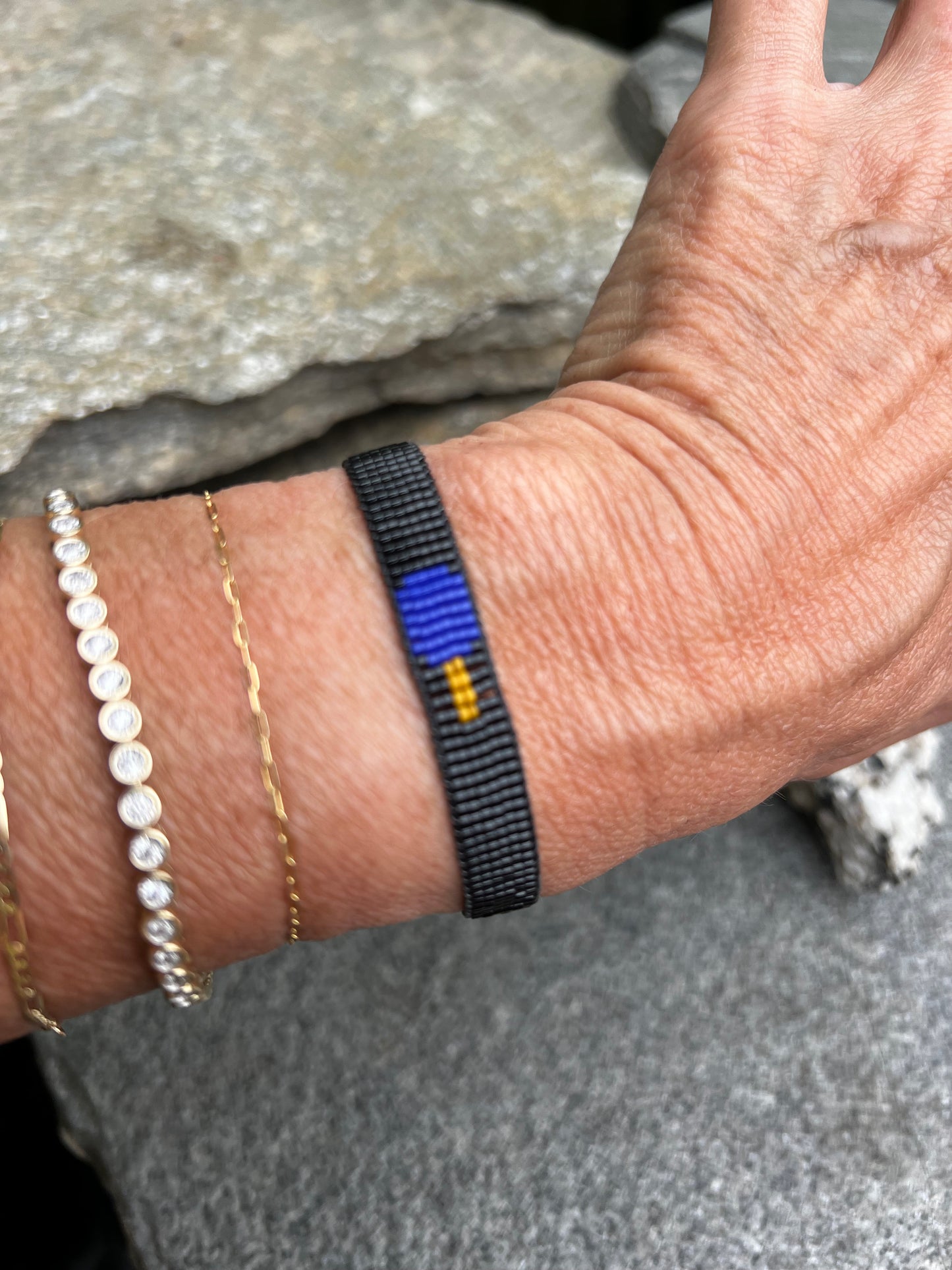 Pickleball Seed Bead Bracelet