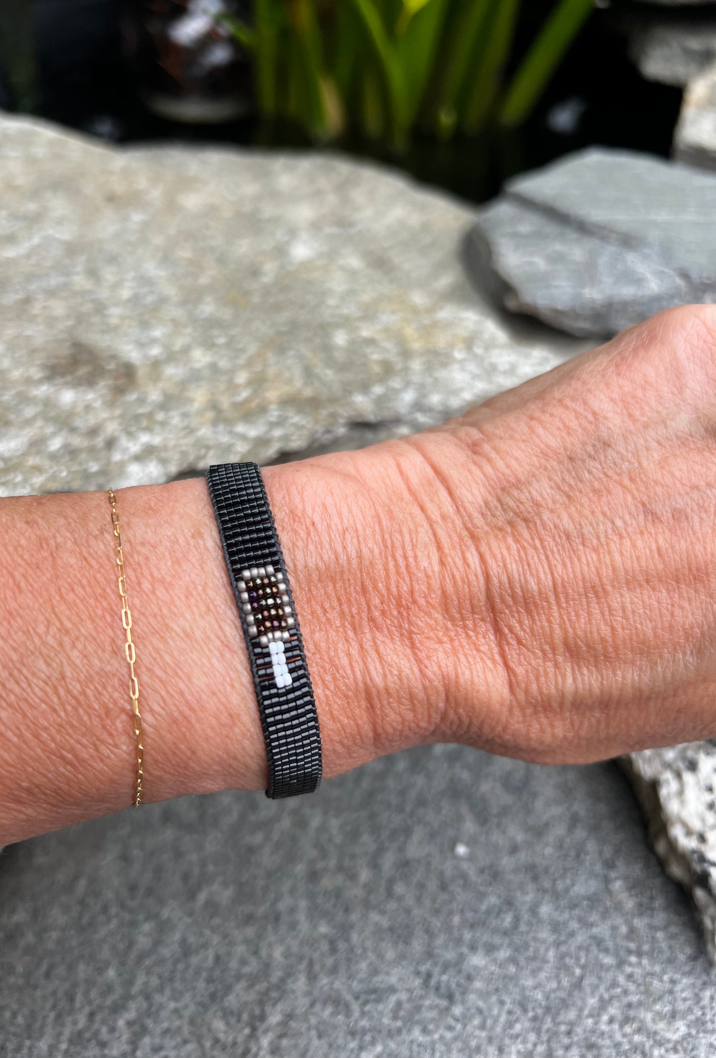 Pickleball Seed Bead Bracelet