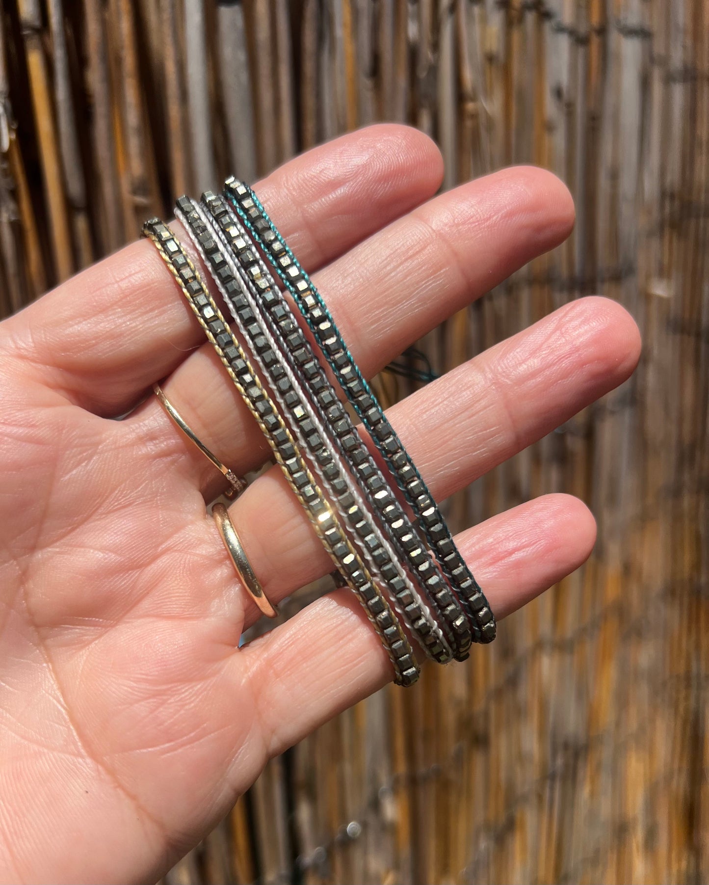 Pyrite Bolo Bracelet