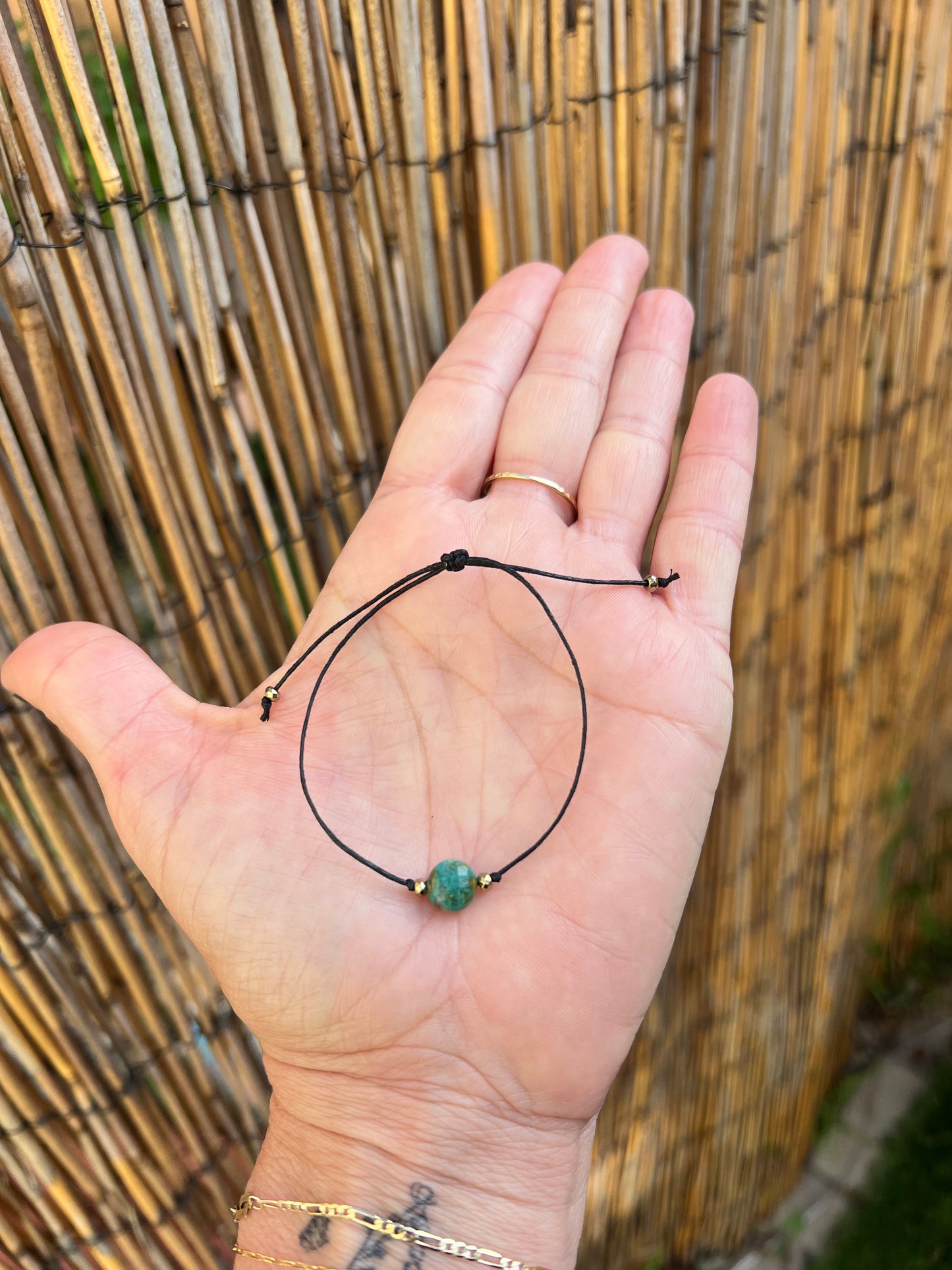 Chrysocolla Adjustable Bracelet