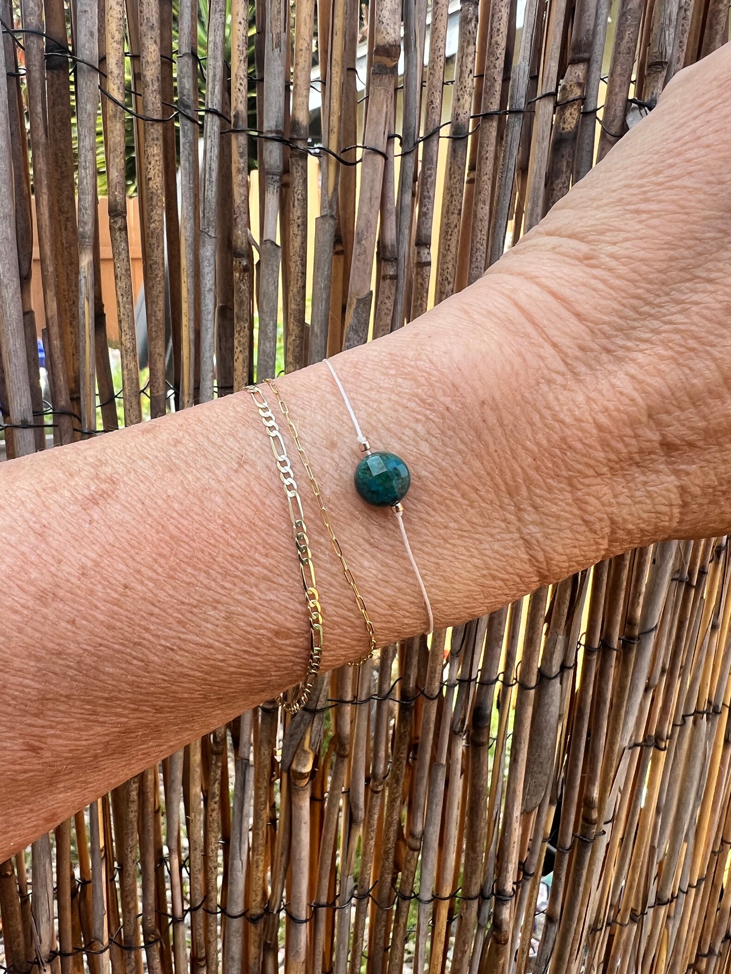 Chrysocolla Adjustable Bracelet