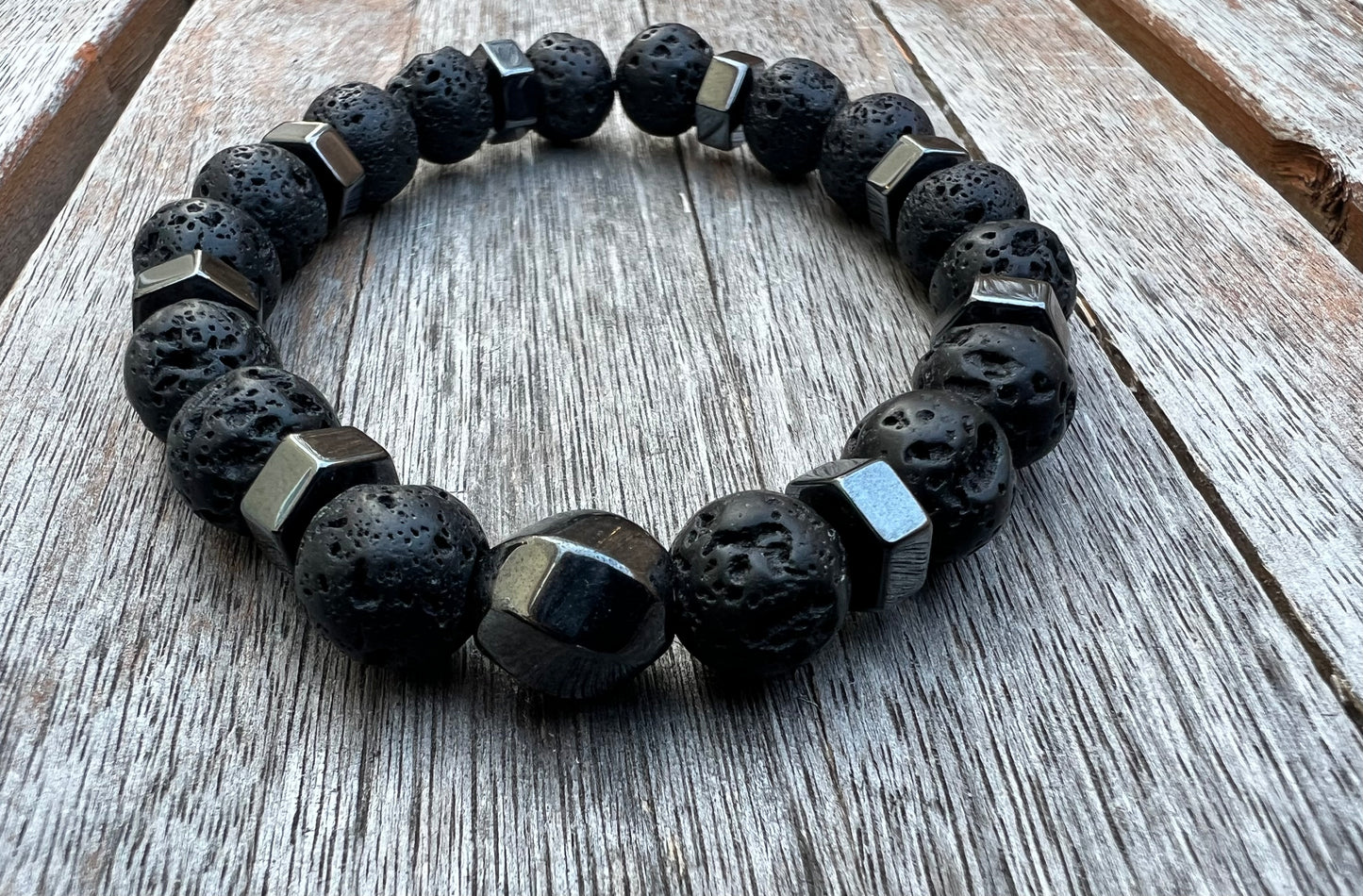 Black Lava/Gunmetal Bracelet