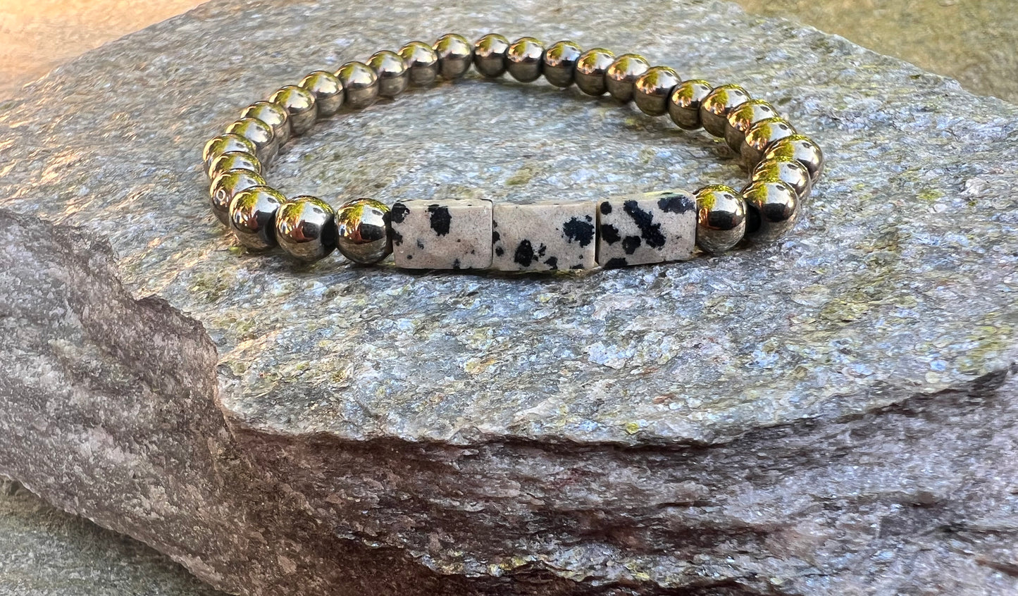 Dalmatian Jasper Power Bracelet