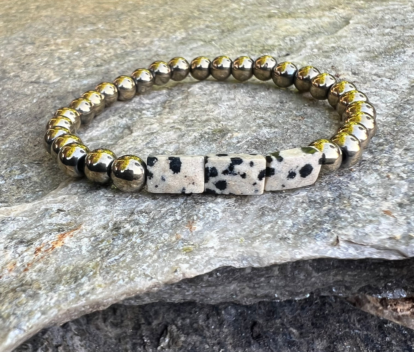 Dalmatian Jasper Power Bracelet