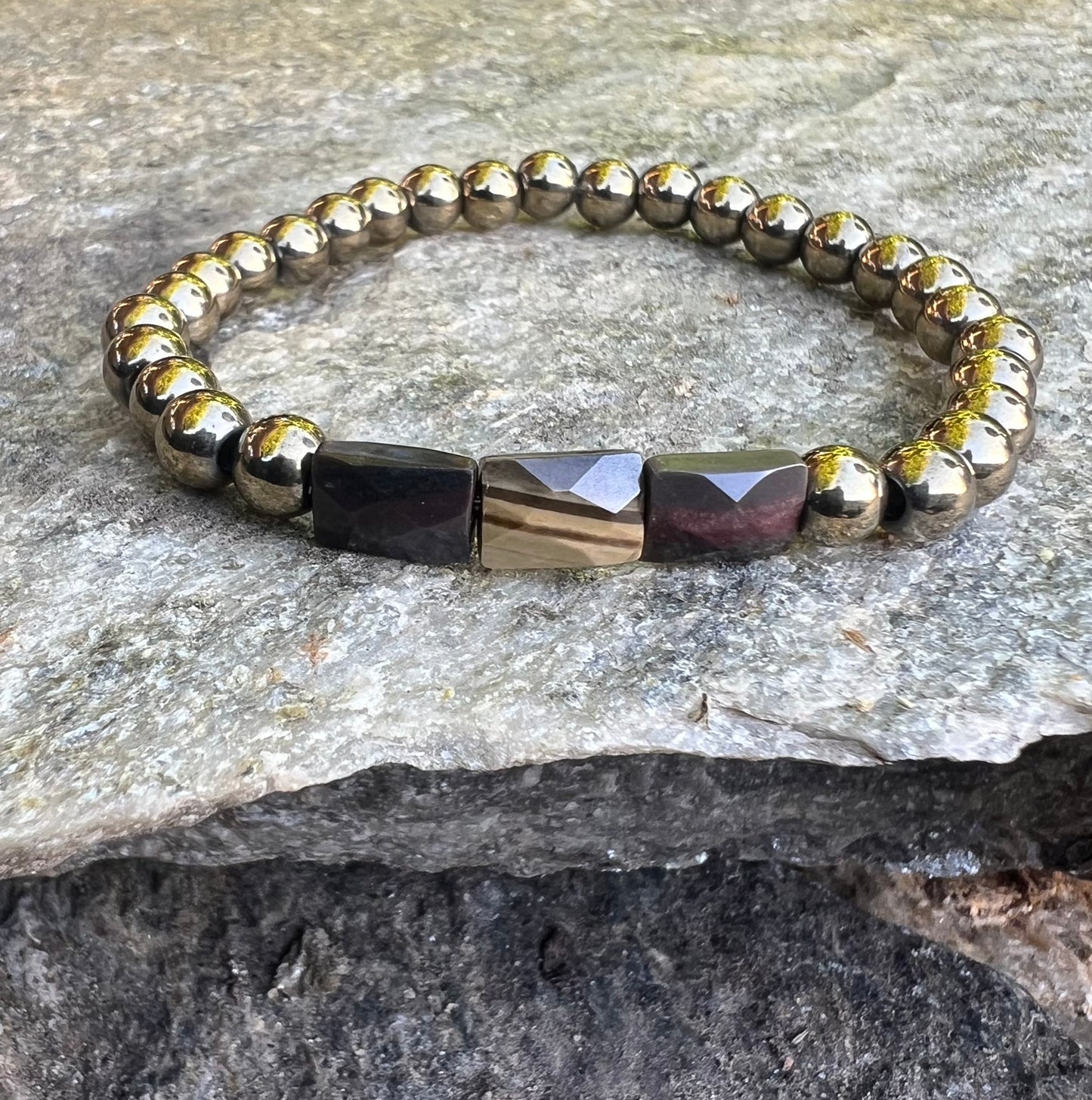 Silver Leaf Jasper Power Bracelet