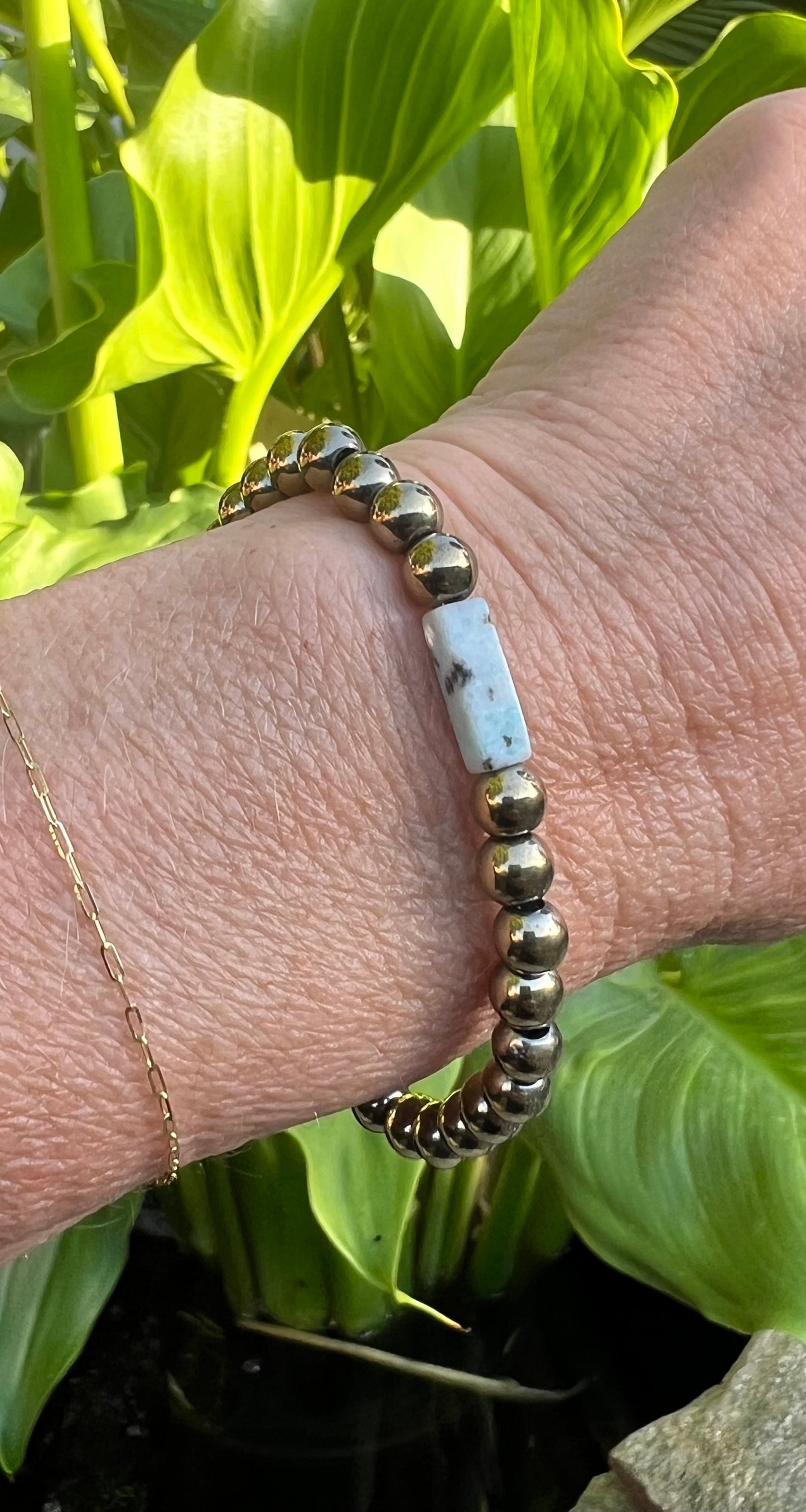 Kiwi Jasper Power Bracelet