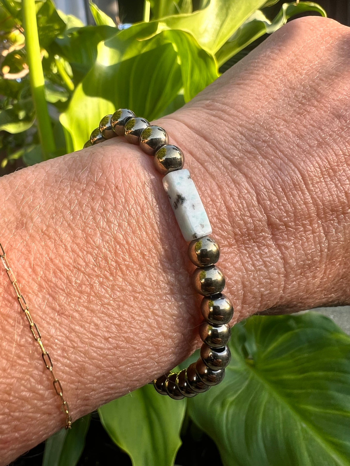 Kiwi Jasper Power Bracelet