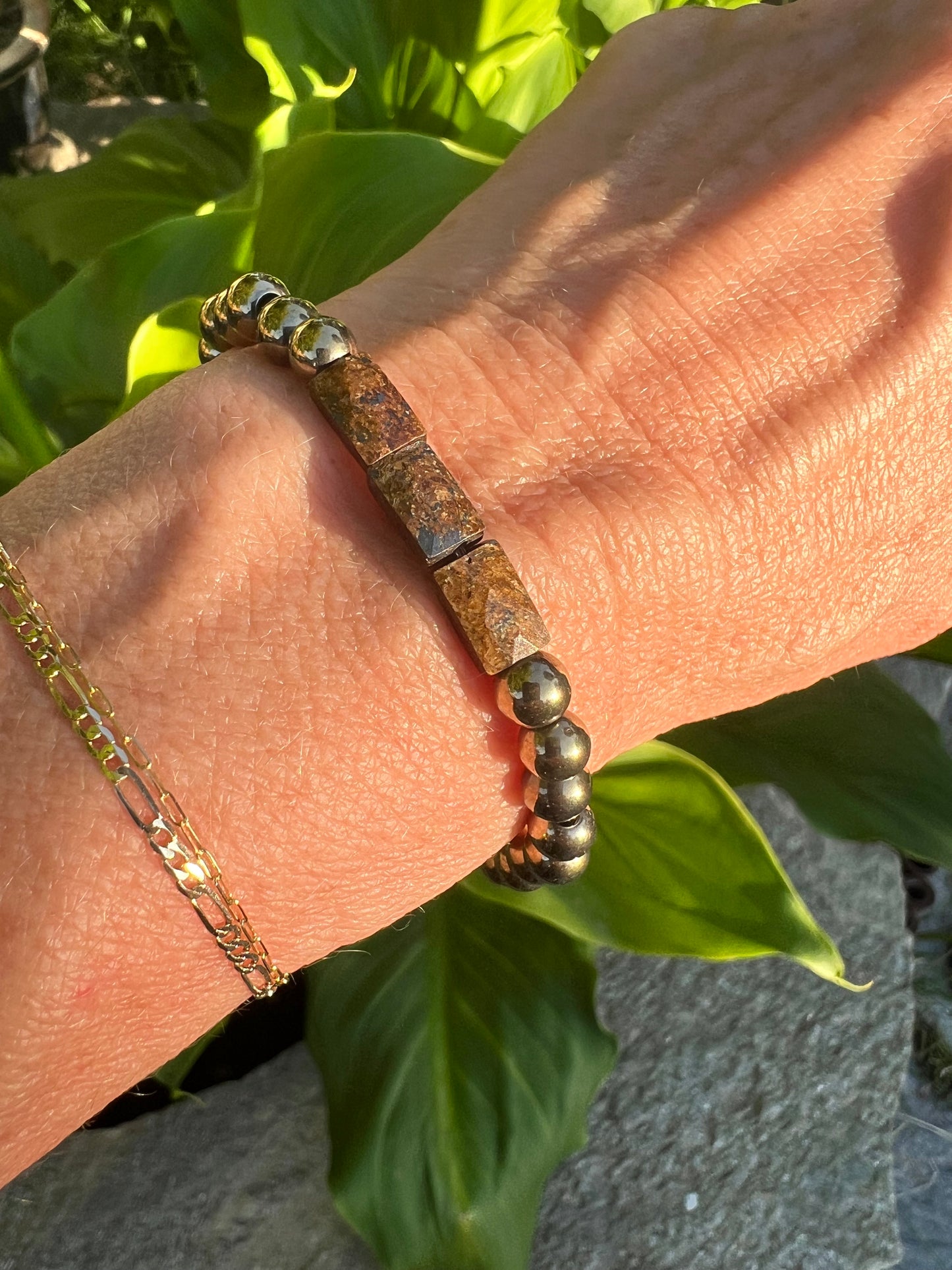 Bronzite Power Bracelet