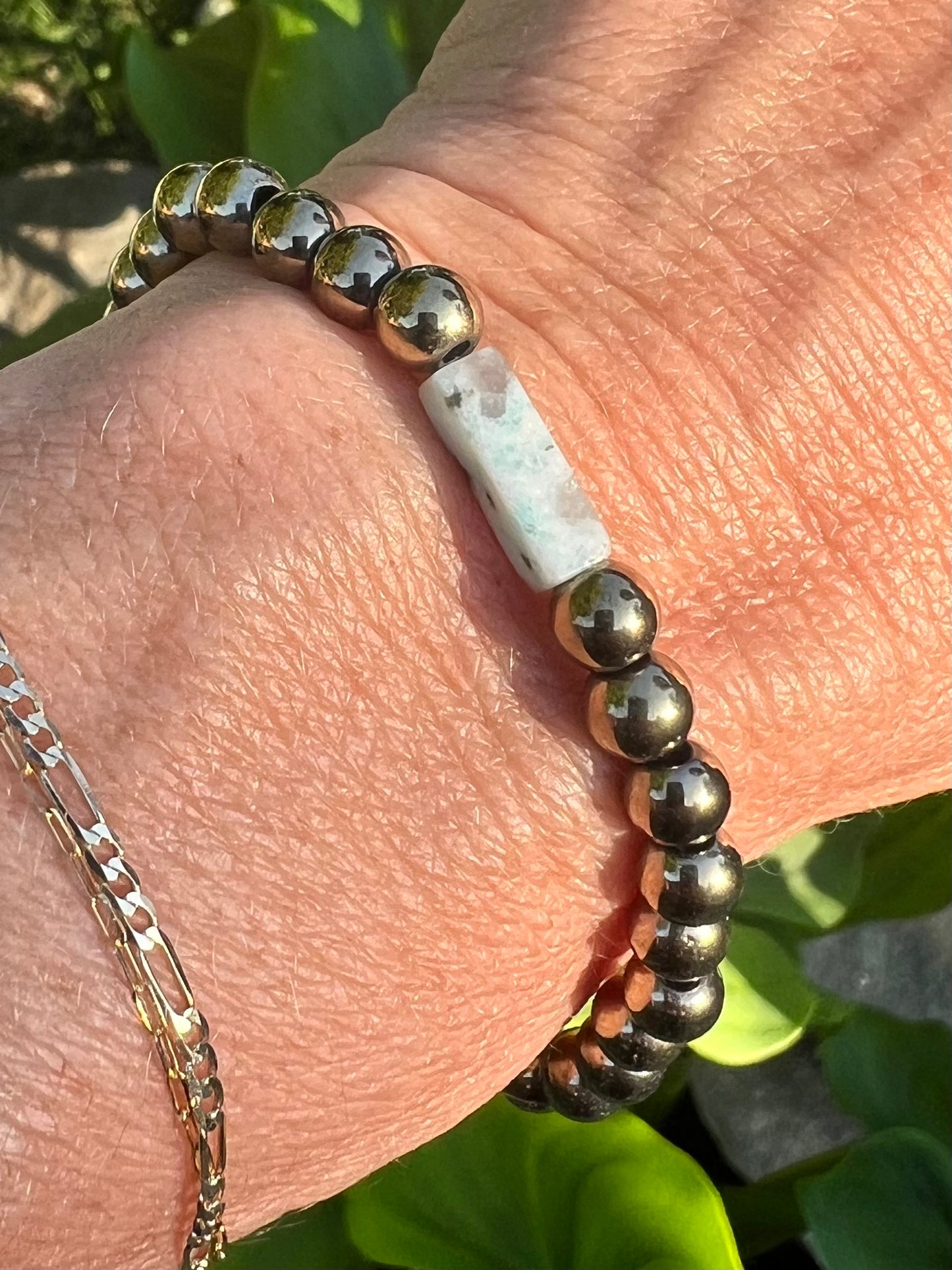 Kiwi Jasper Power Bracelet
