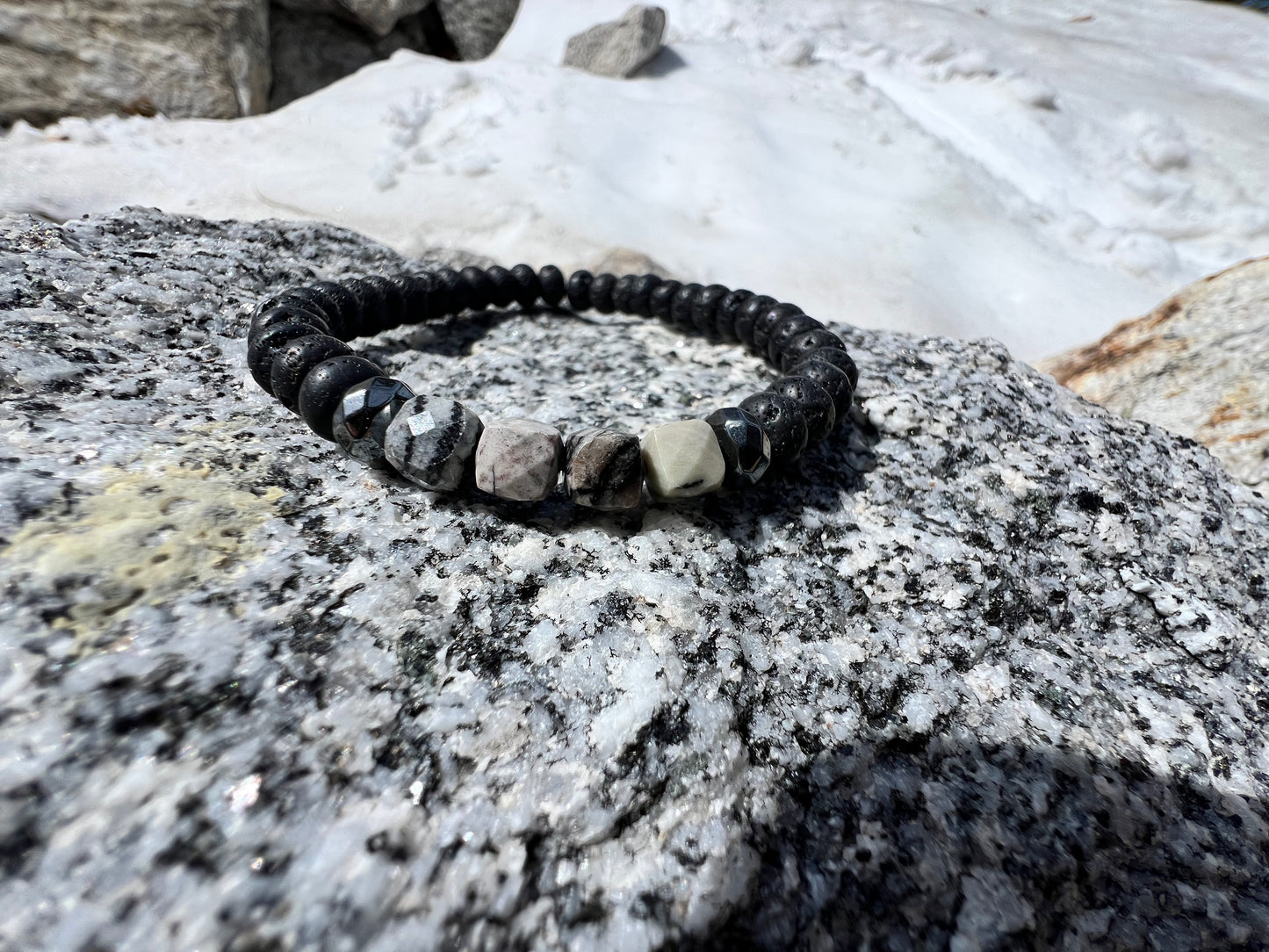Mens Kiwi Jasper Bracelet