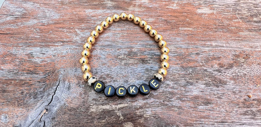 Hematite Pickleball Bracelet