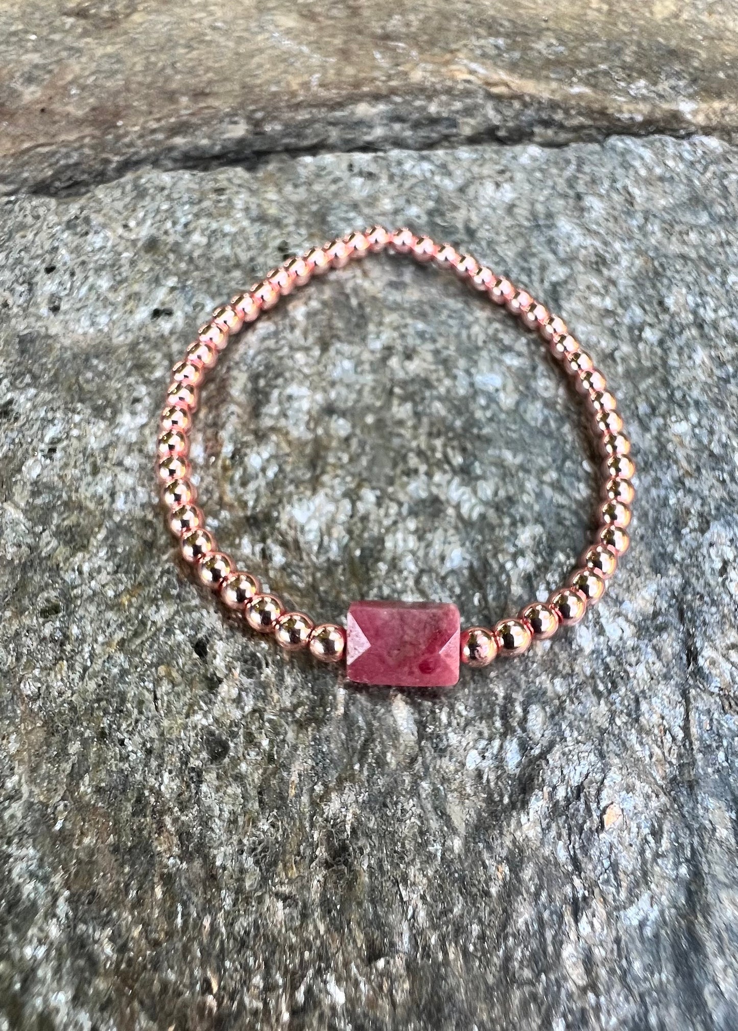 Mini Rose Rhodonite Power Bracelet