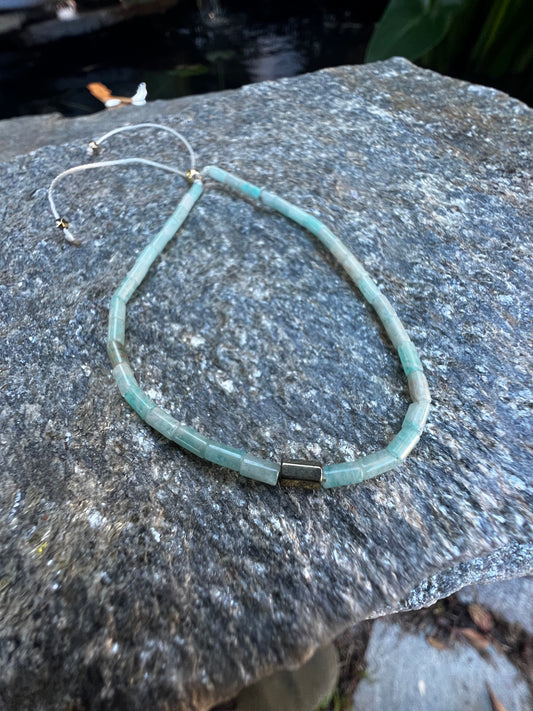 Aquamarine Bolo Bracelet