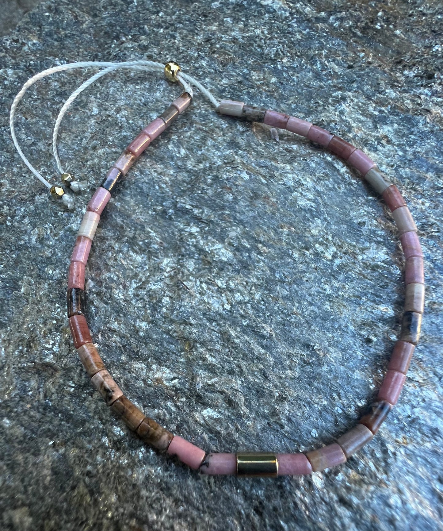 Rhodonite Bolo Bracelet