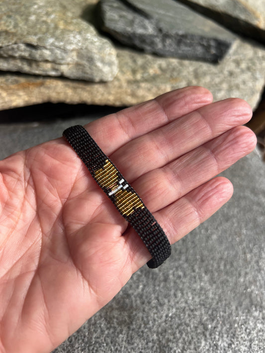 Butterfly Bracelet Black/Gold