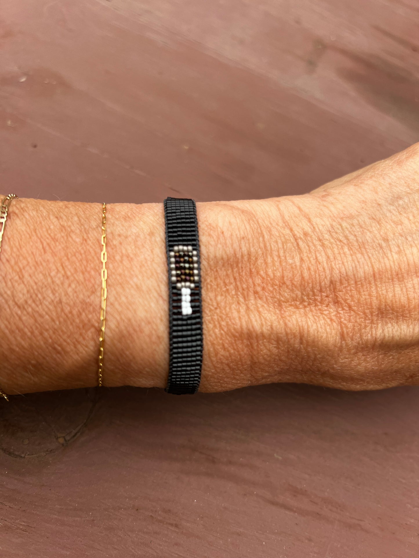 Pickleball Seed Bead Bracelet