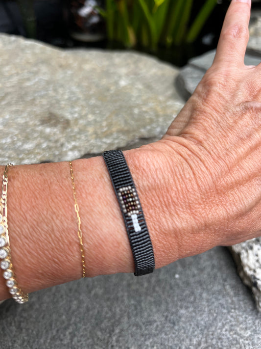 Pickleball Seed Bead Bracelet
