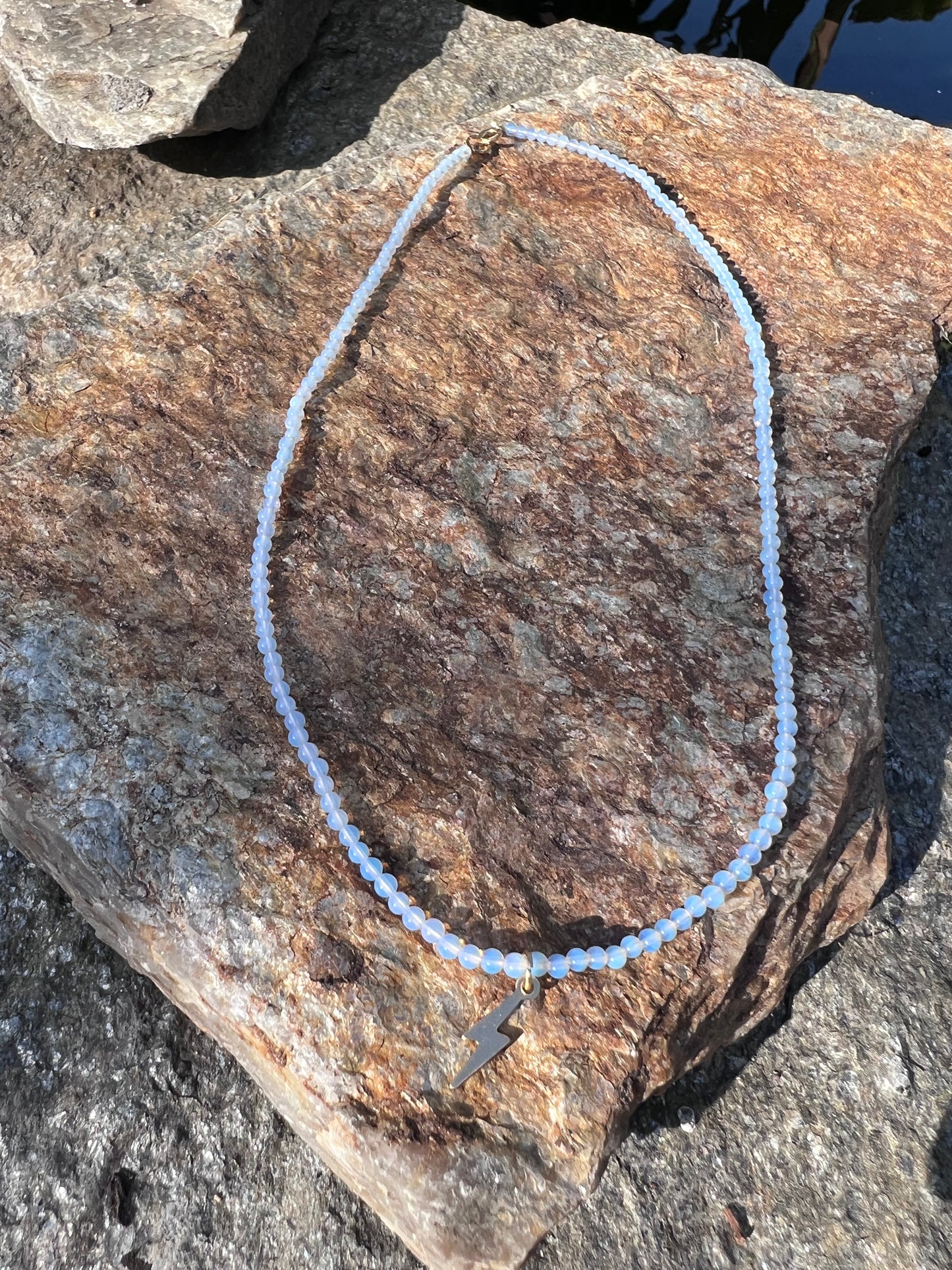 Lightning Bolt Opalite Necklace