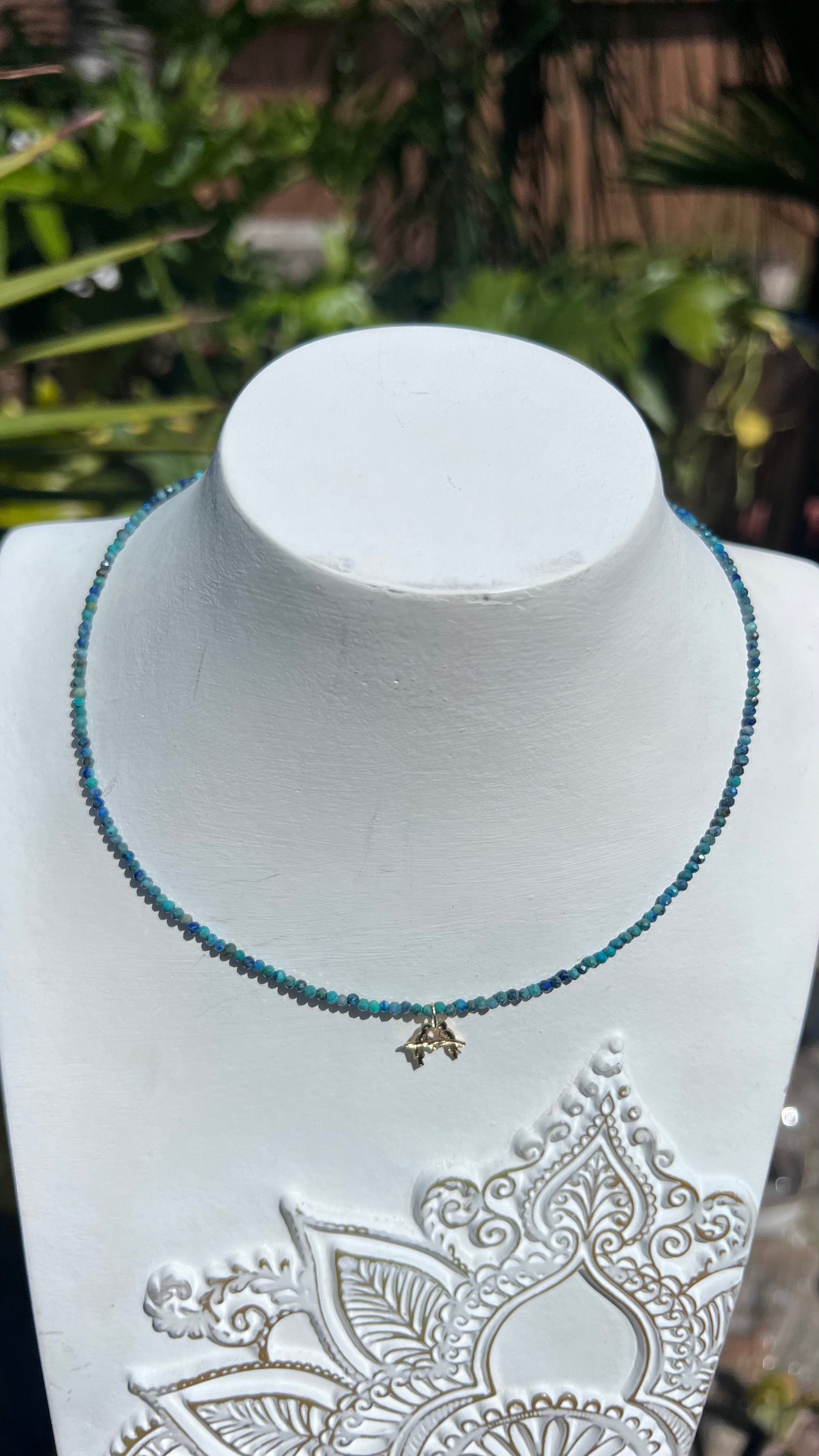 Kissing Birds Turquoise Necklace