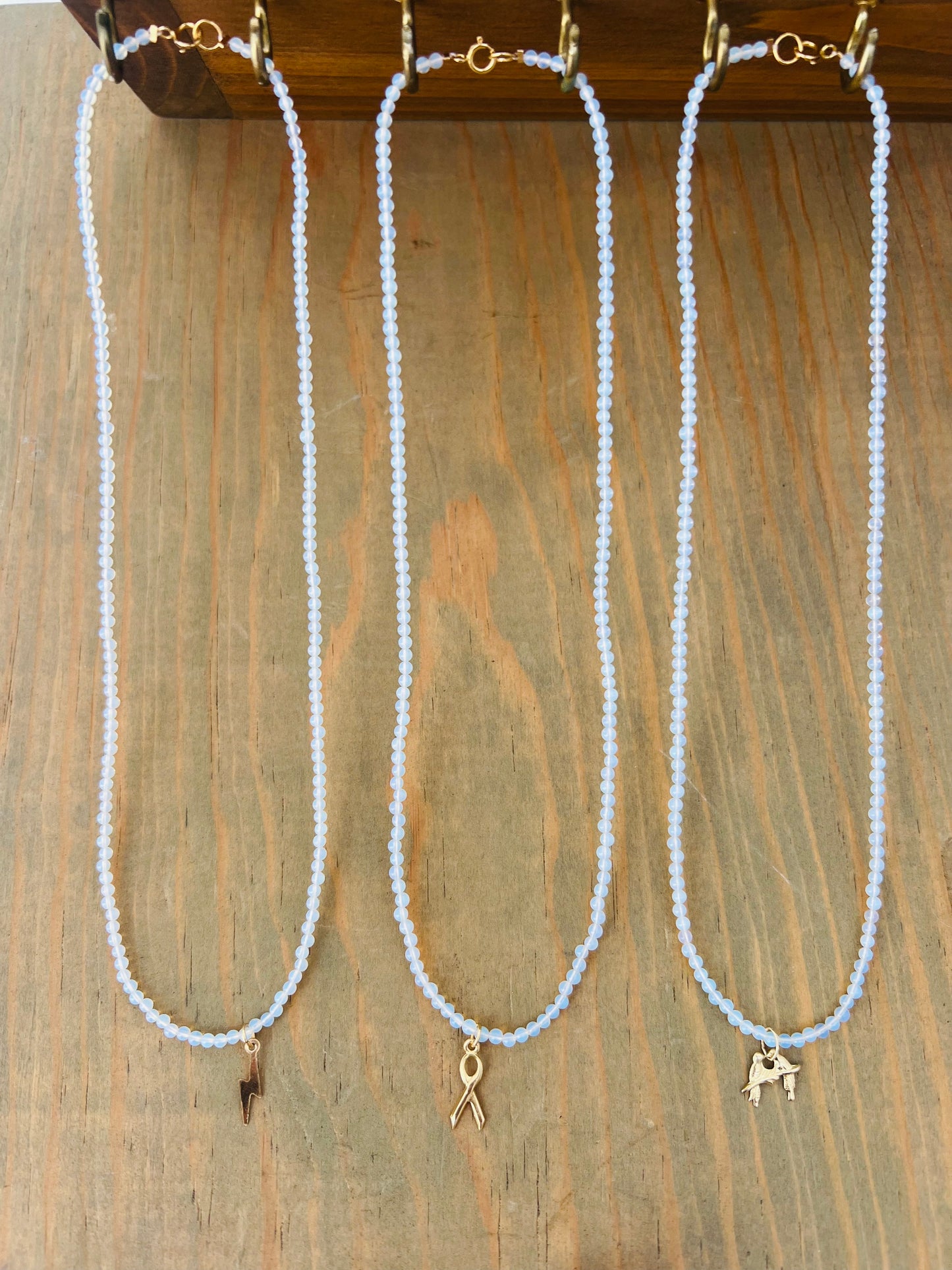 Lightning Bolt Opalite Necklace