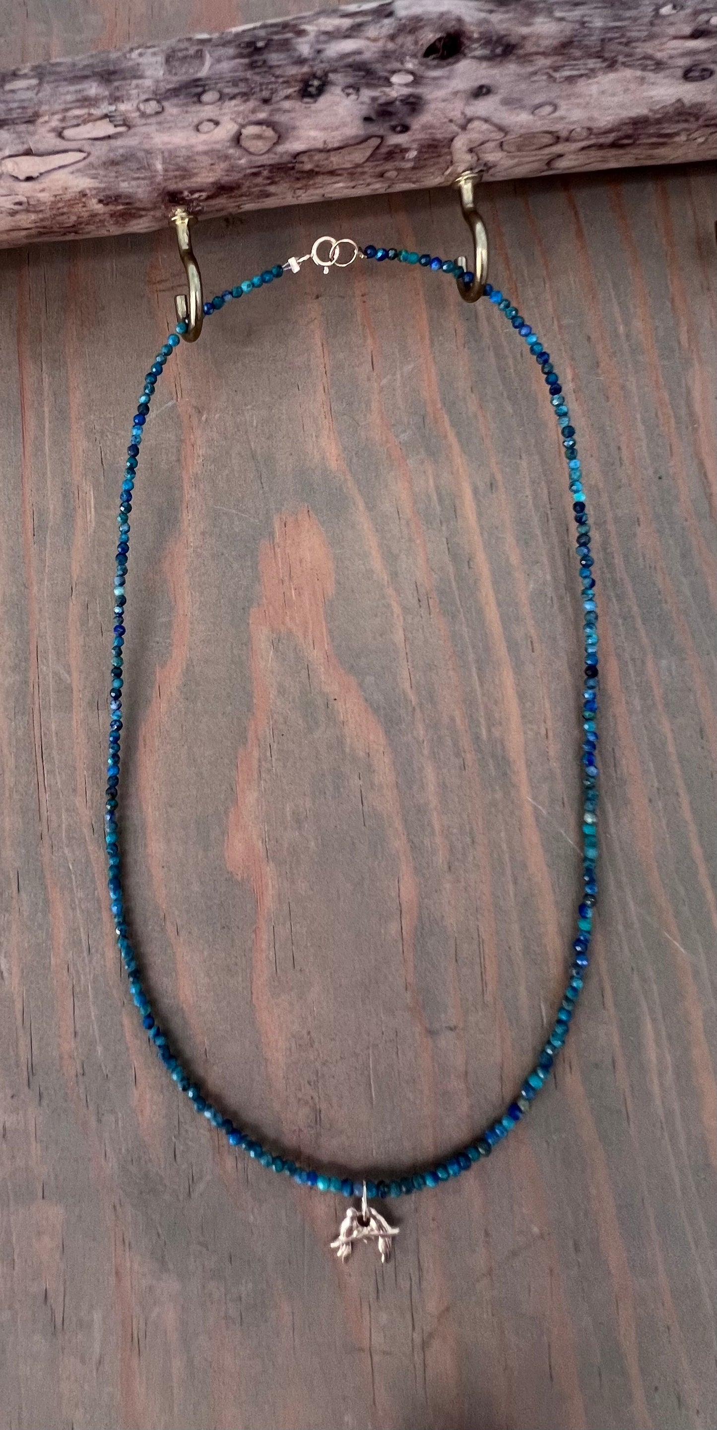 Kissing Birds Turquoise Necklace