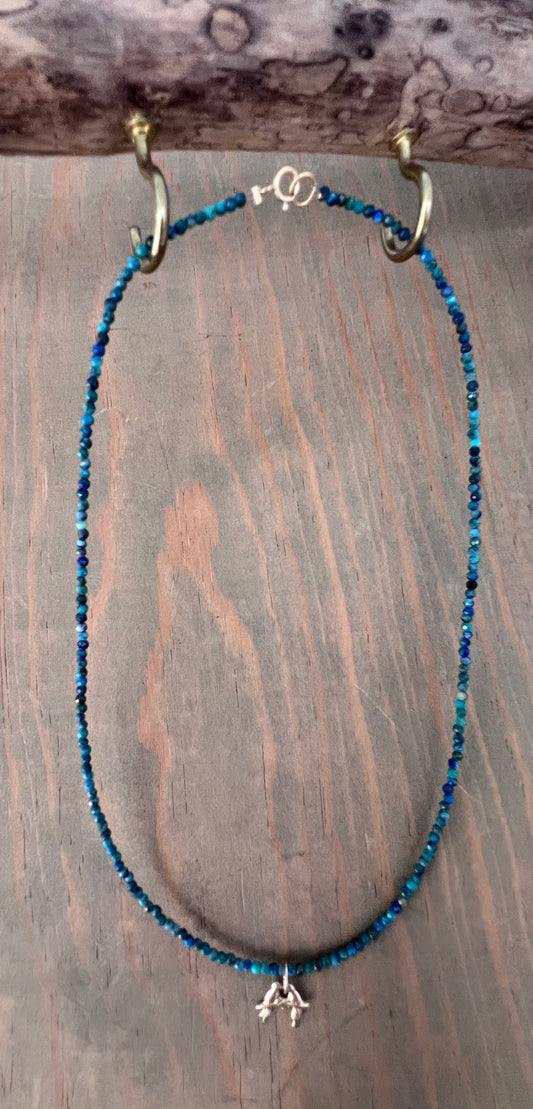 Kissing Birds Turquoise Necklace