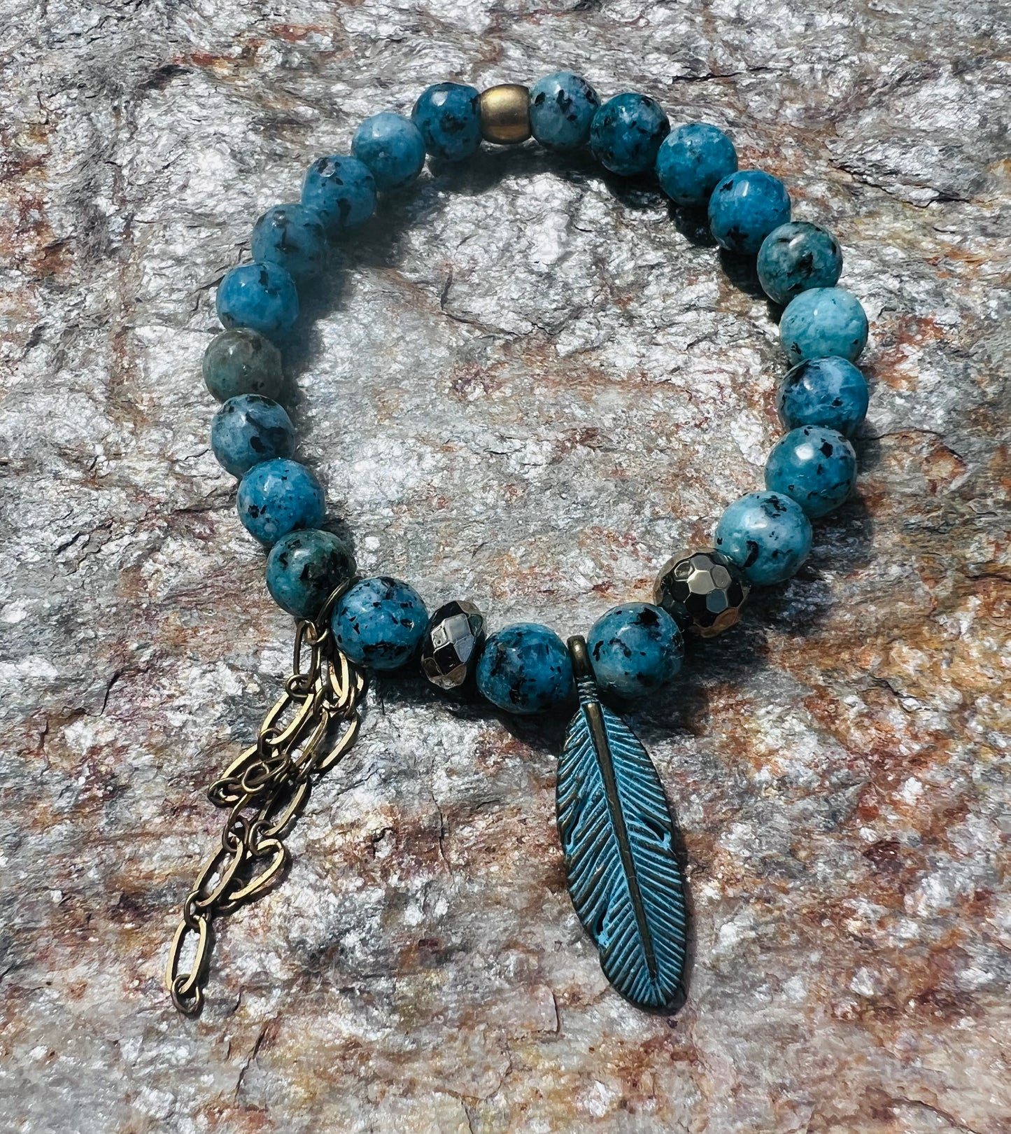 Turquoise Leaf Dangler