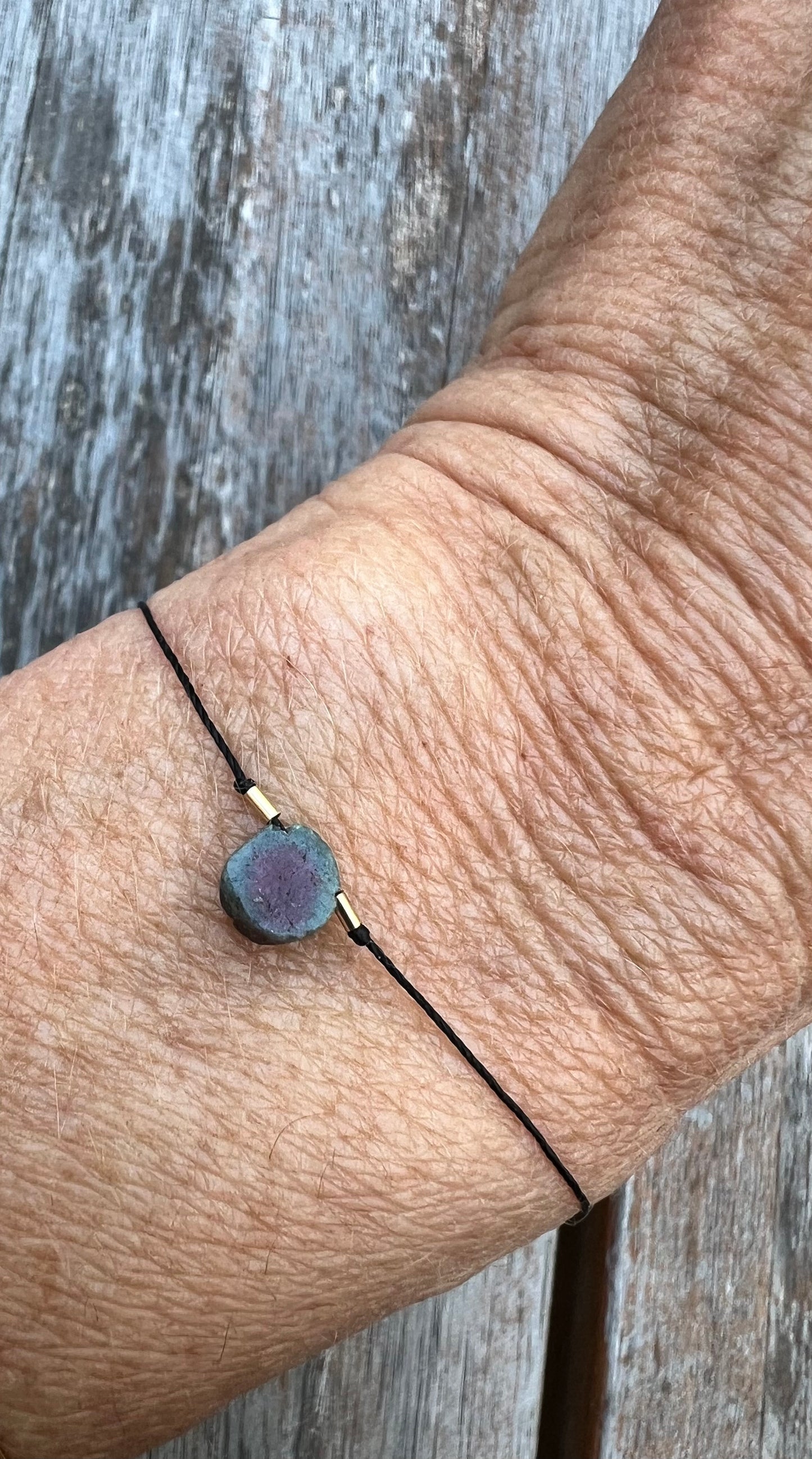 Ruby Zoisite Adjustable Bracelet