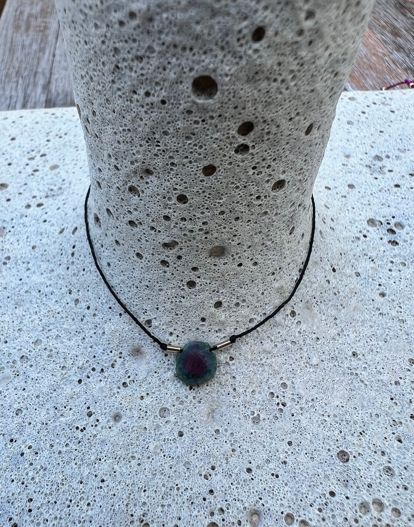 Ruby Zoisite Adjustable Bracelet