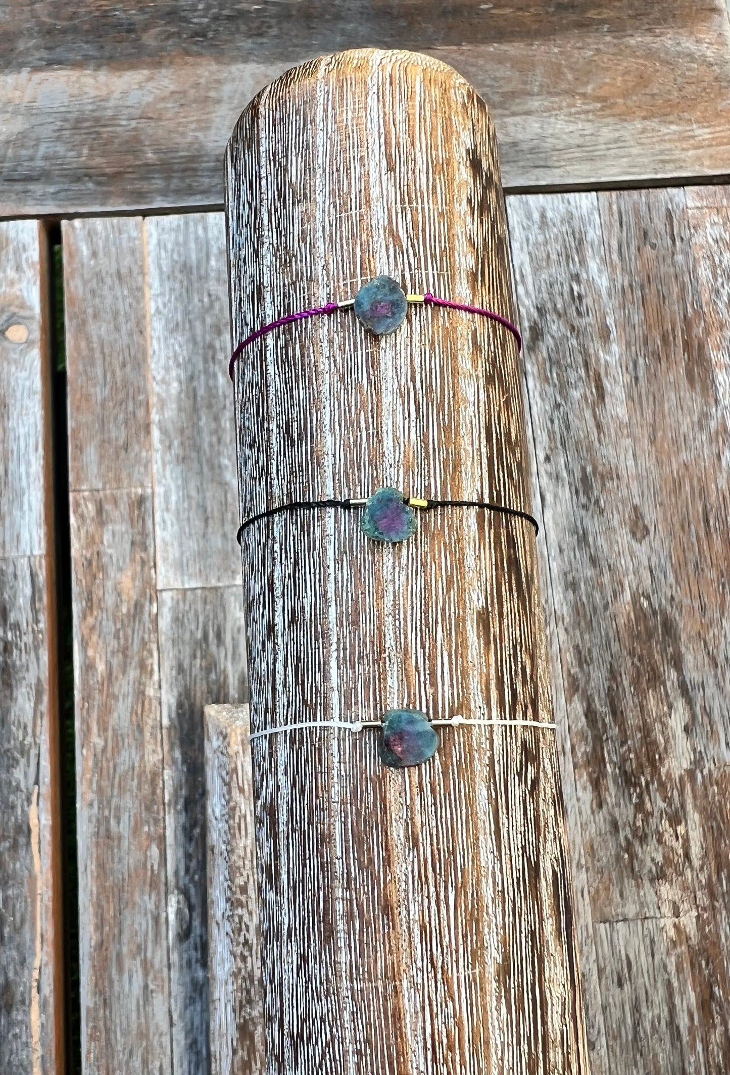 Ruby Zoisite Adjustable Bracelet