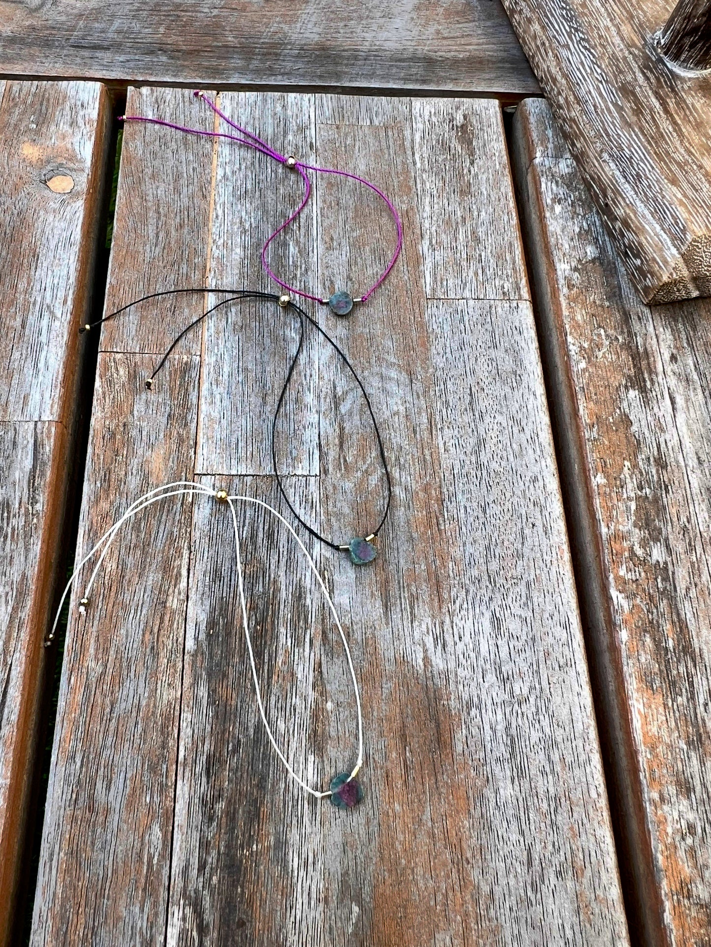 Ruby Zoisite Adjustable Bracelet