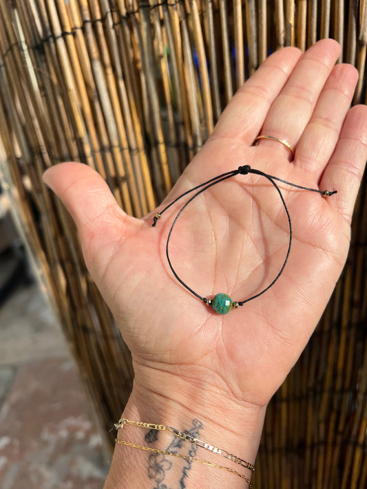 Chrysocolla Adjustable Bracelet