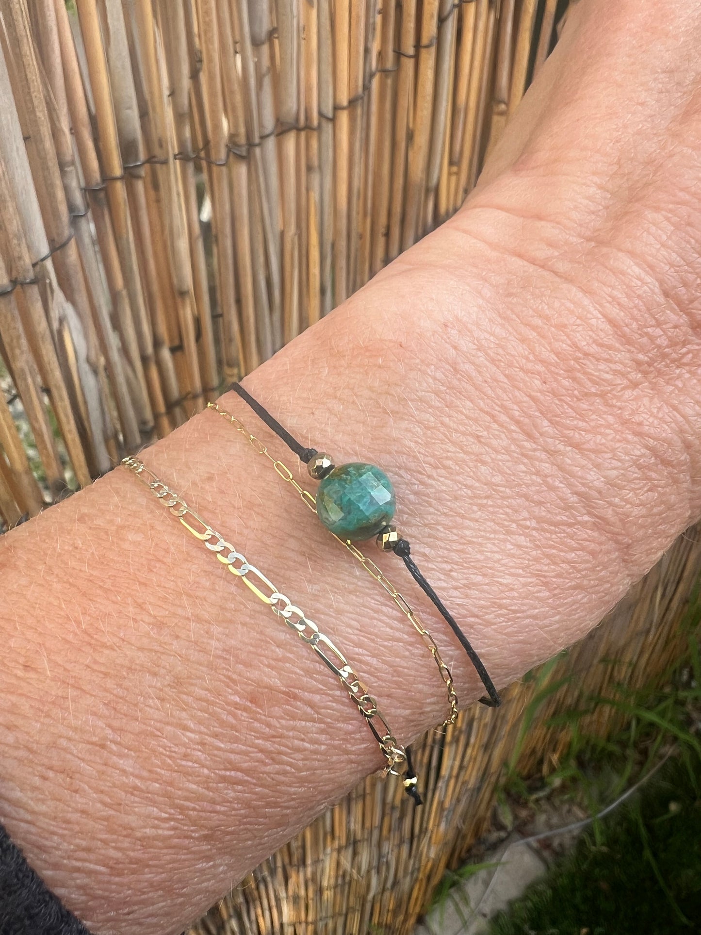 Chrysocolla Adjustable Bracelet
