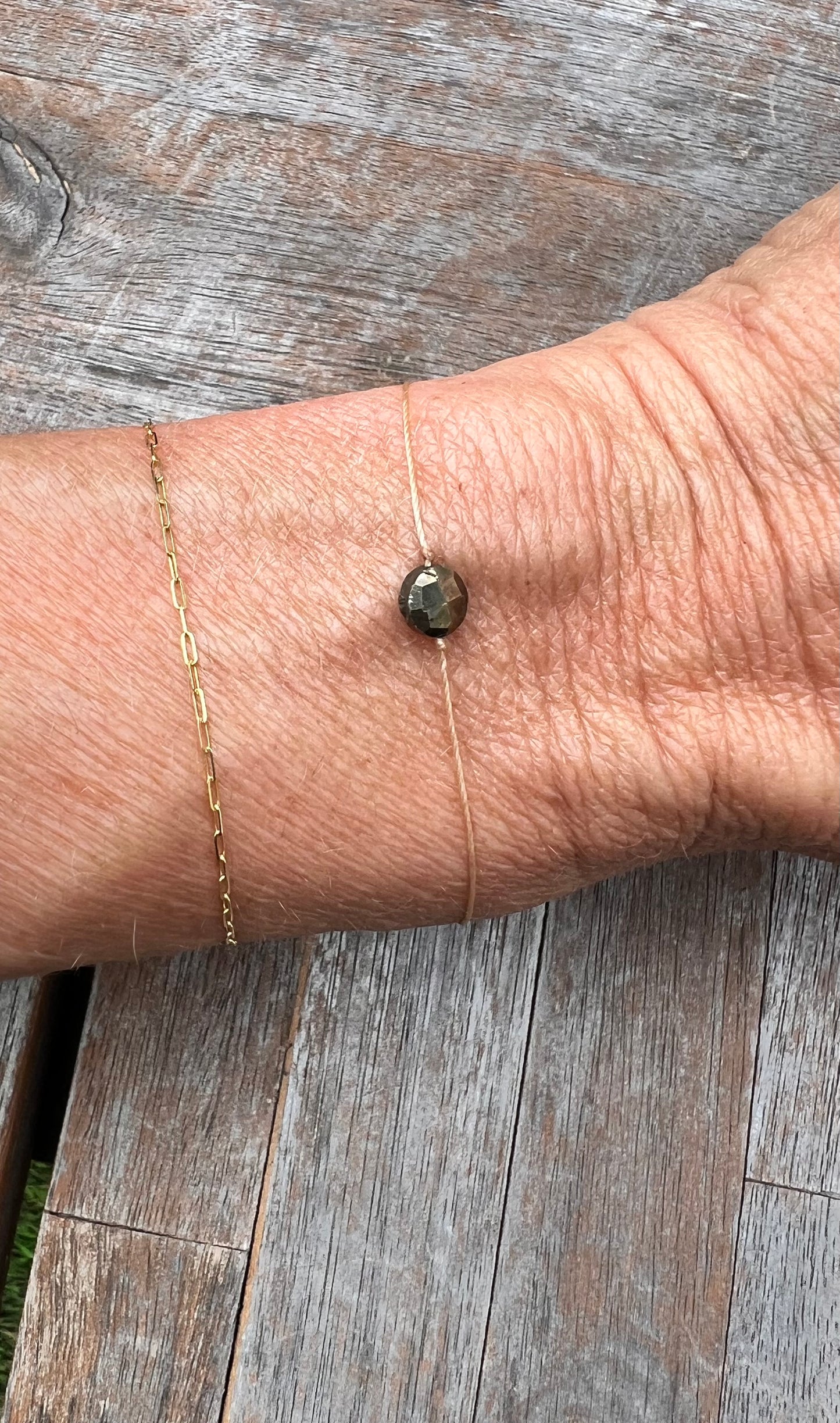 Pyrite Adjustable Bracelet