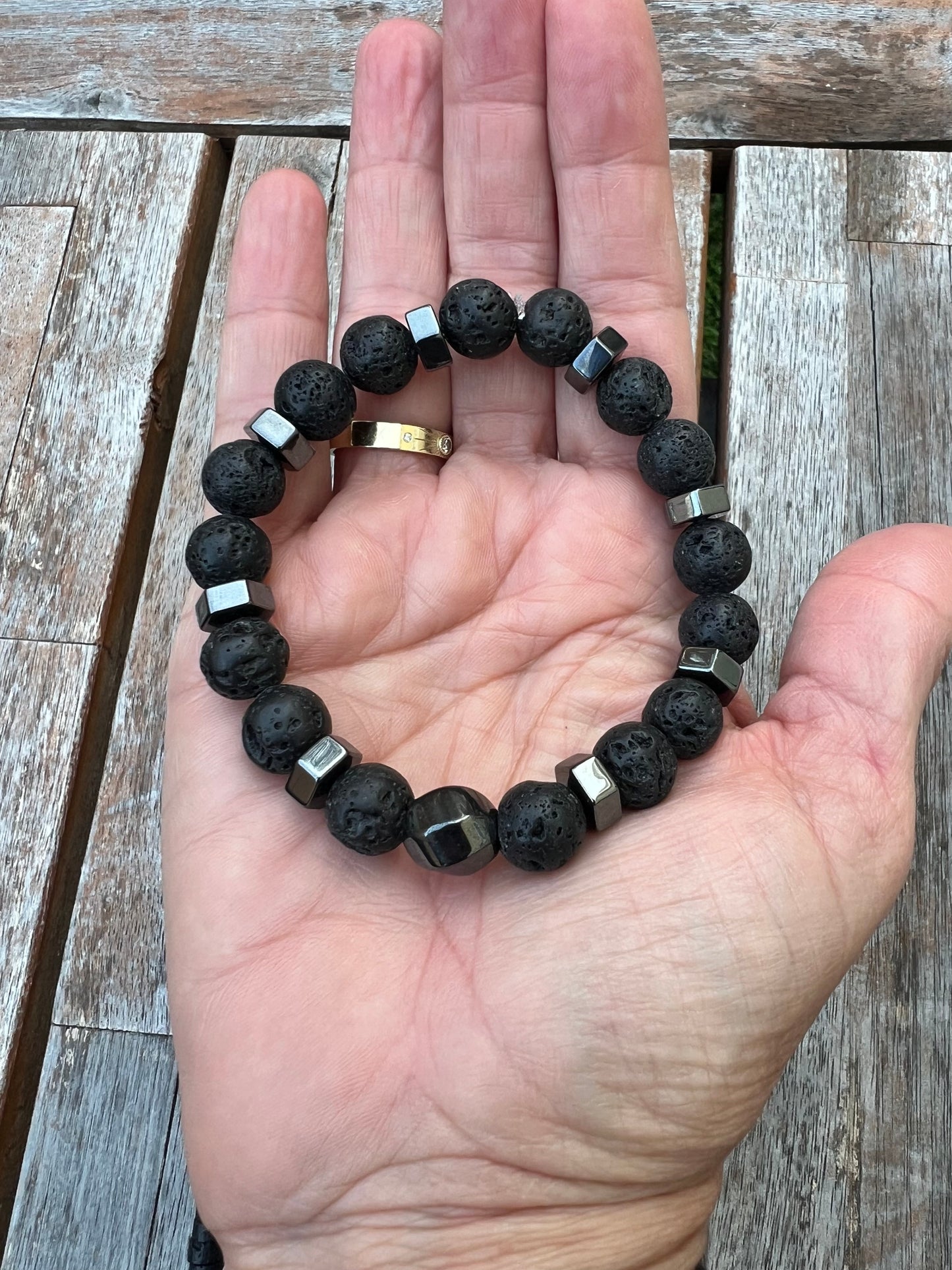 Black Lava/Gunmetal Bracelet