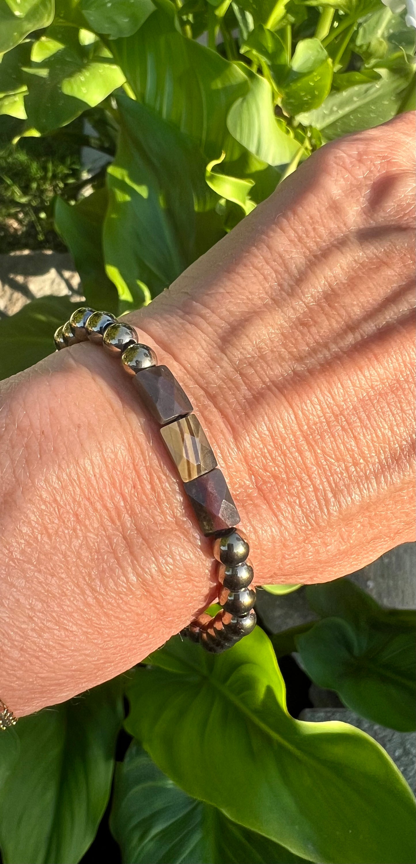 Silver Leaf Jasper Power Bracelet